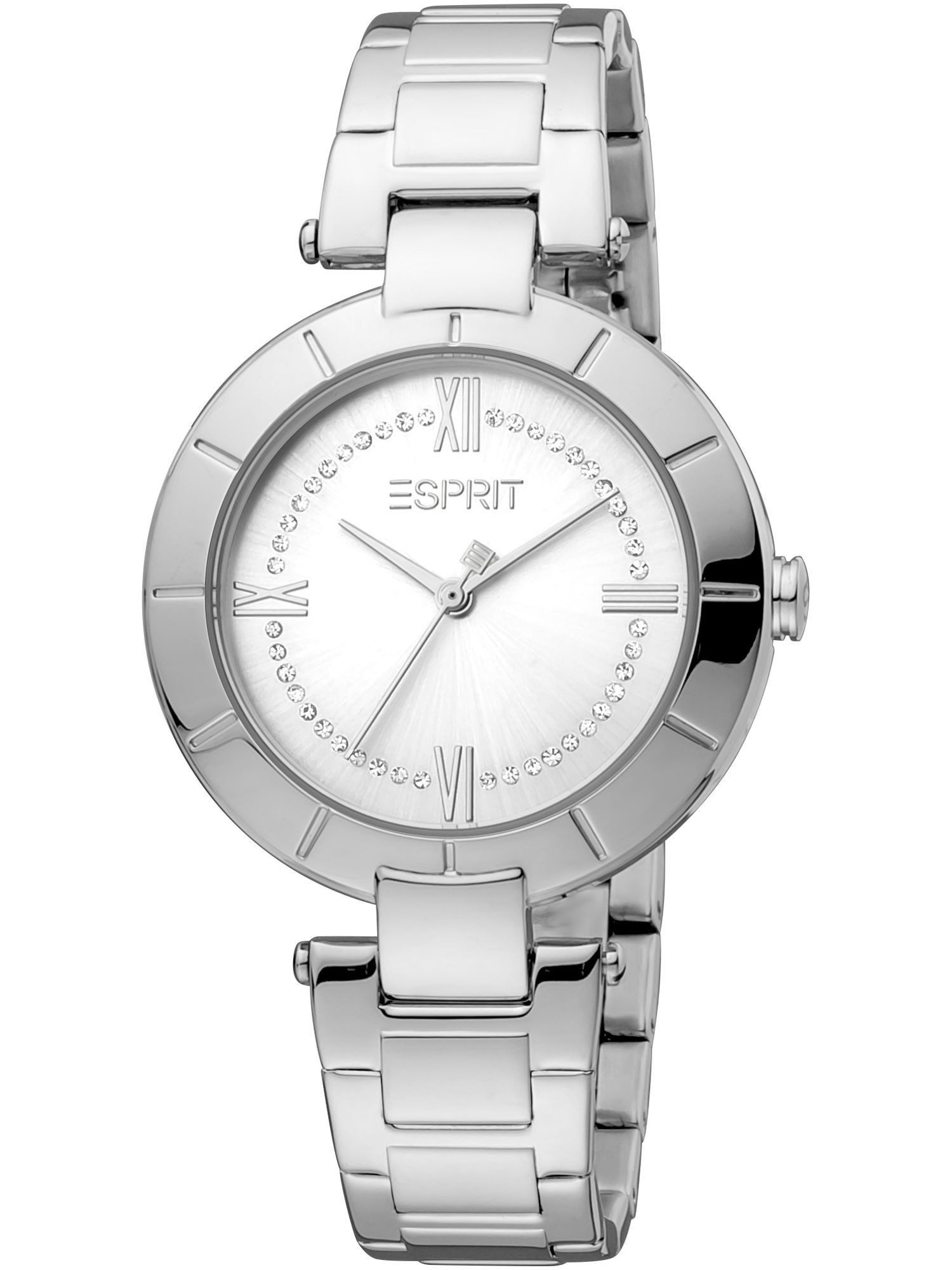 Esprit Quarzuhr ES1L287M0045 ES1L287M0045, Esprit ES1L287M0045 Aria Uhr Damenuhr Edelstahl Silber