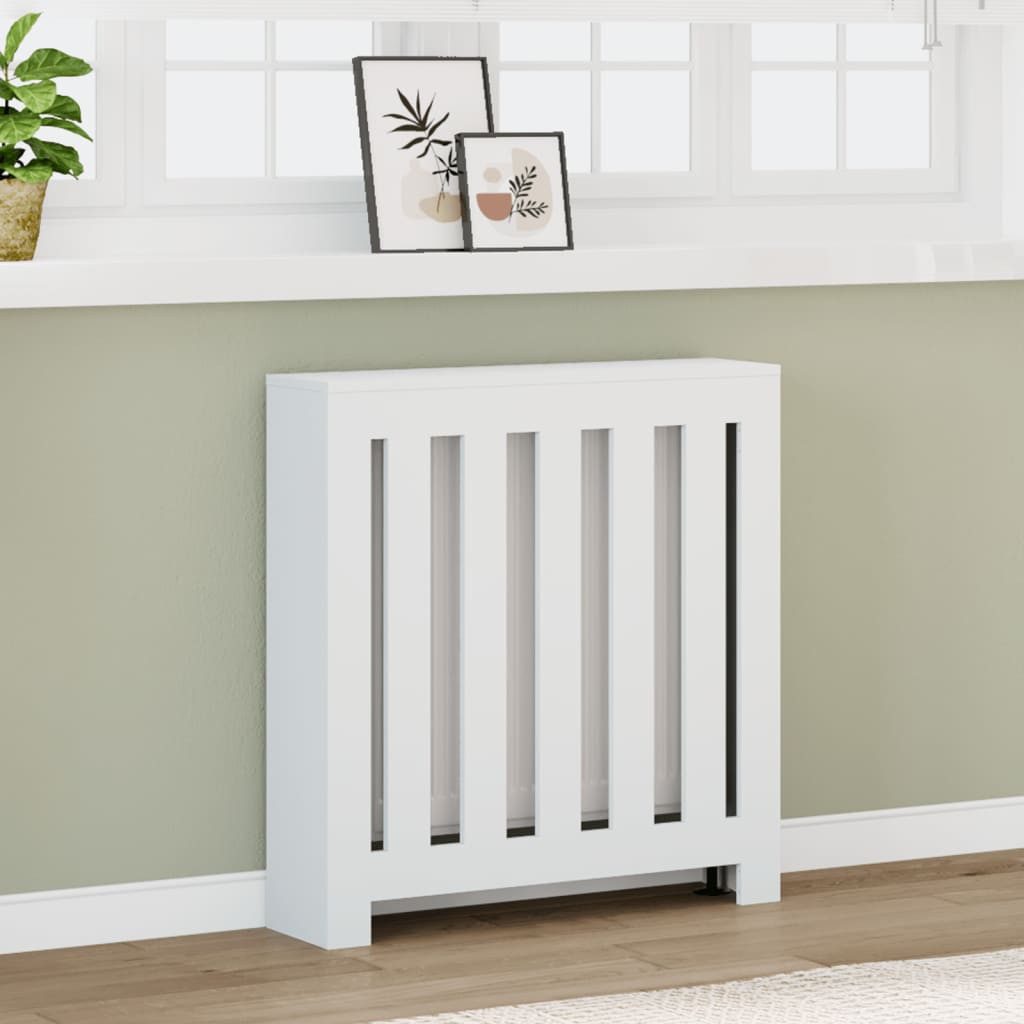vidaXL Heizungsverkleidung 78 x 20 x 82 cm Heizkörperverkleidung Weiß 78x20x82 cm Spanplatte