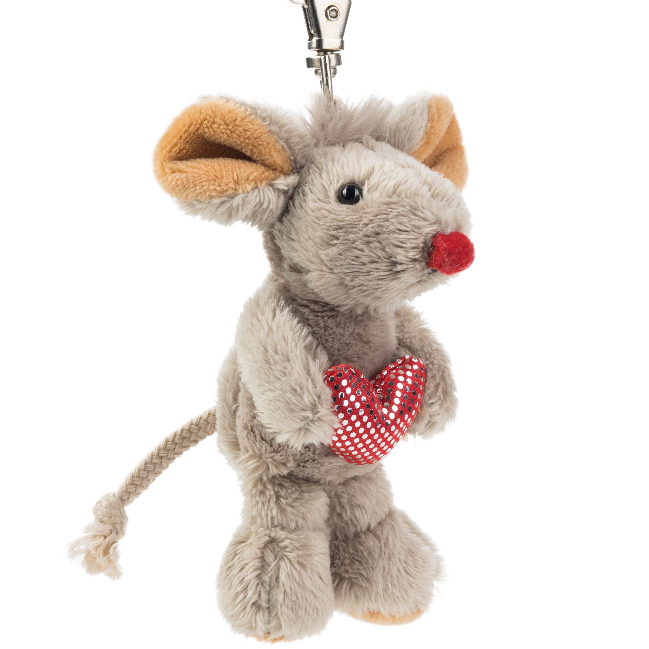 Schaffer Collection Plüschanhänger Maus mit Herz