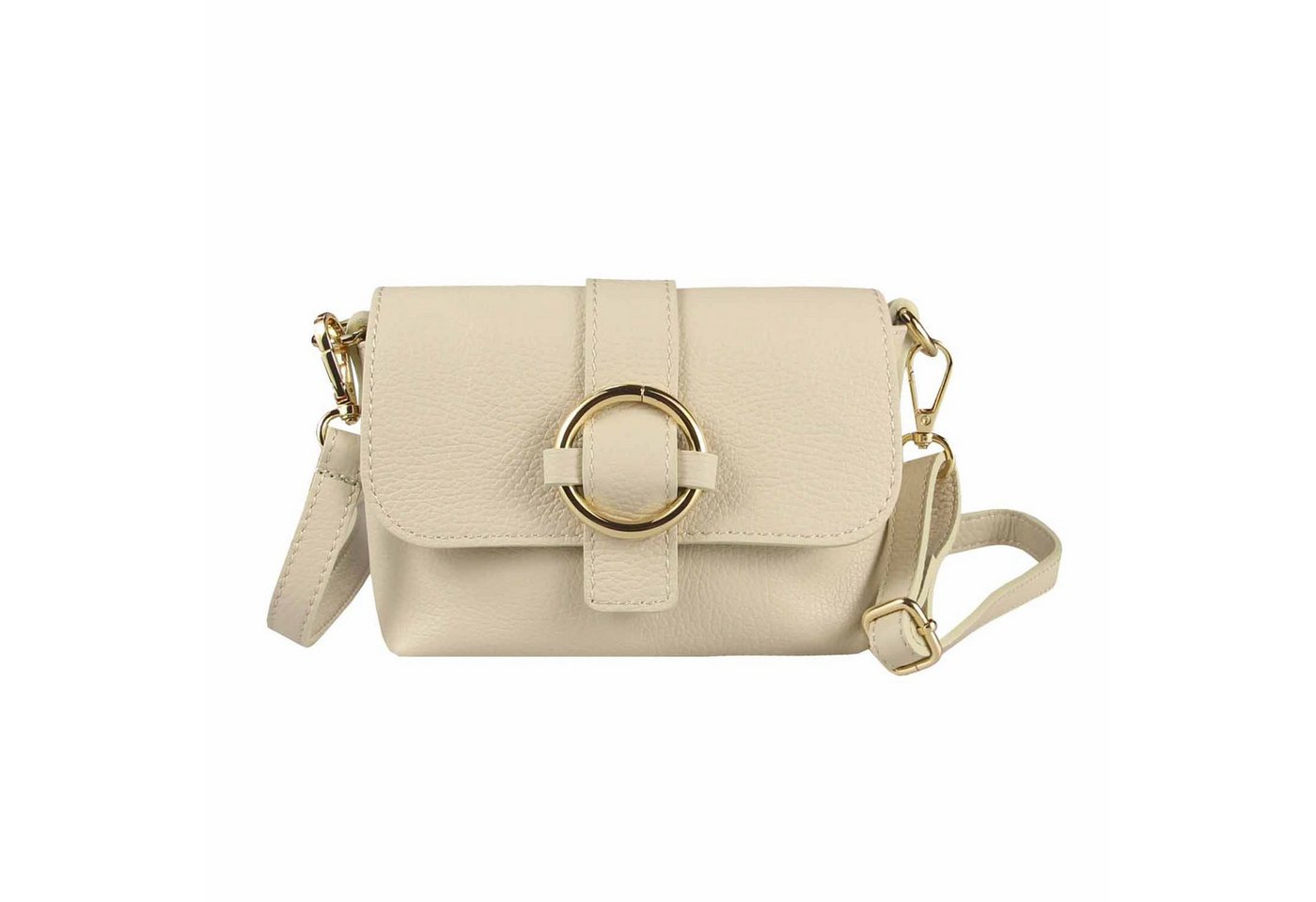 ITALYSHOP24 Schultertasche MADE IN ITALY Damen Leder Tasche Crossbody Umhängetasche Smartphone, Handytasche Ledertasche Brusttasche Freizeit Überschlagtasche Clutch