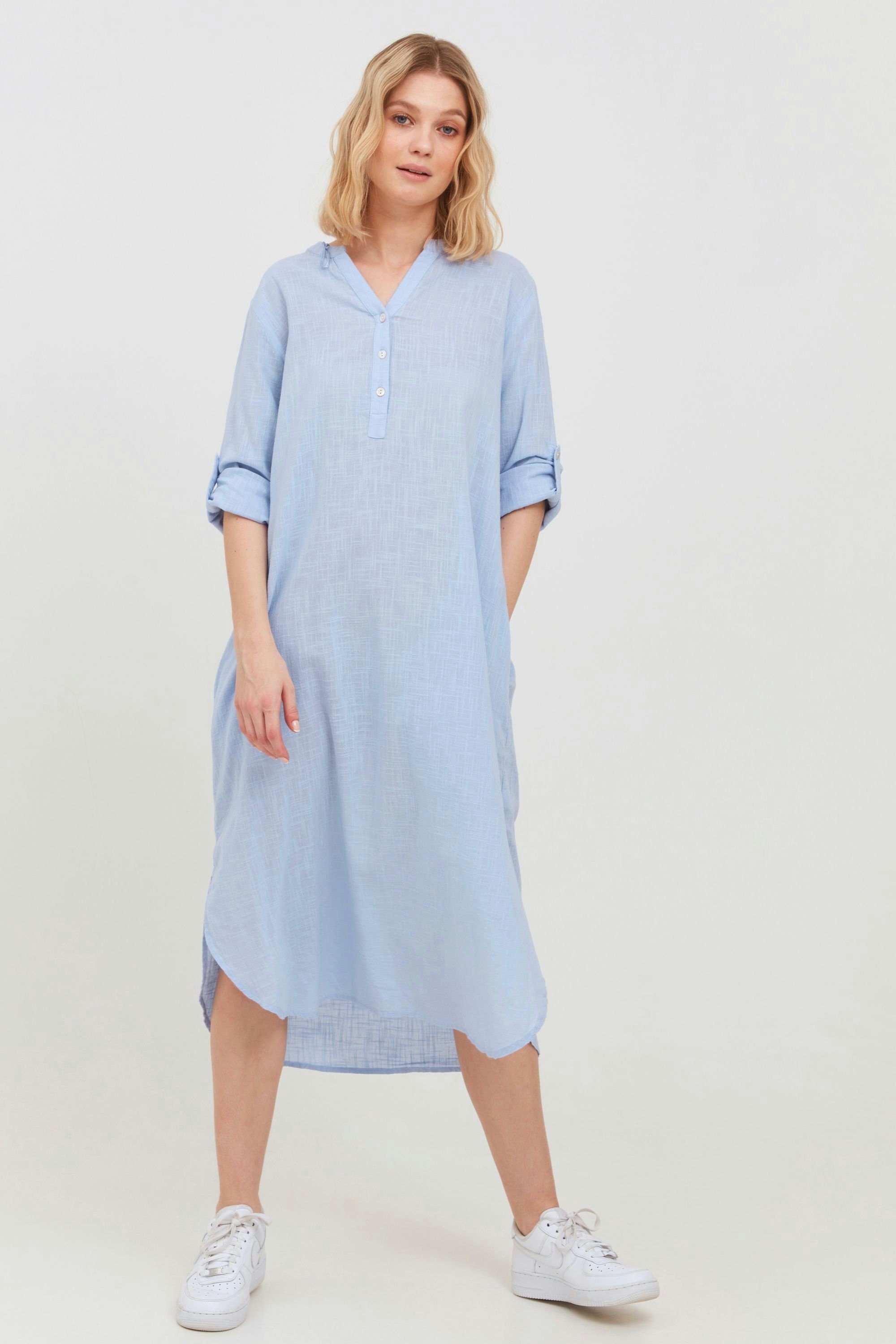 20810002 LONG SHIRT Blusenkleid (163922) b.young Brunnera Blue - BYHENRI