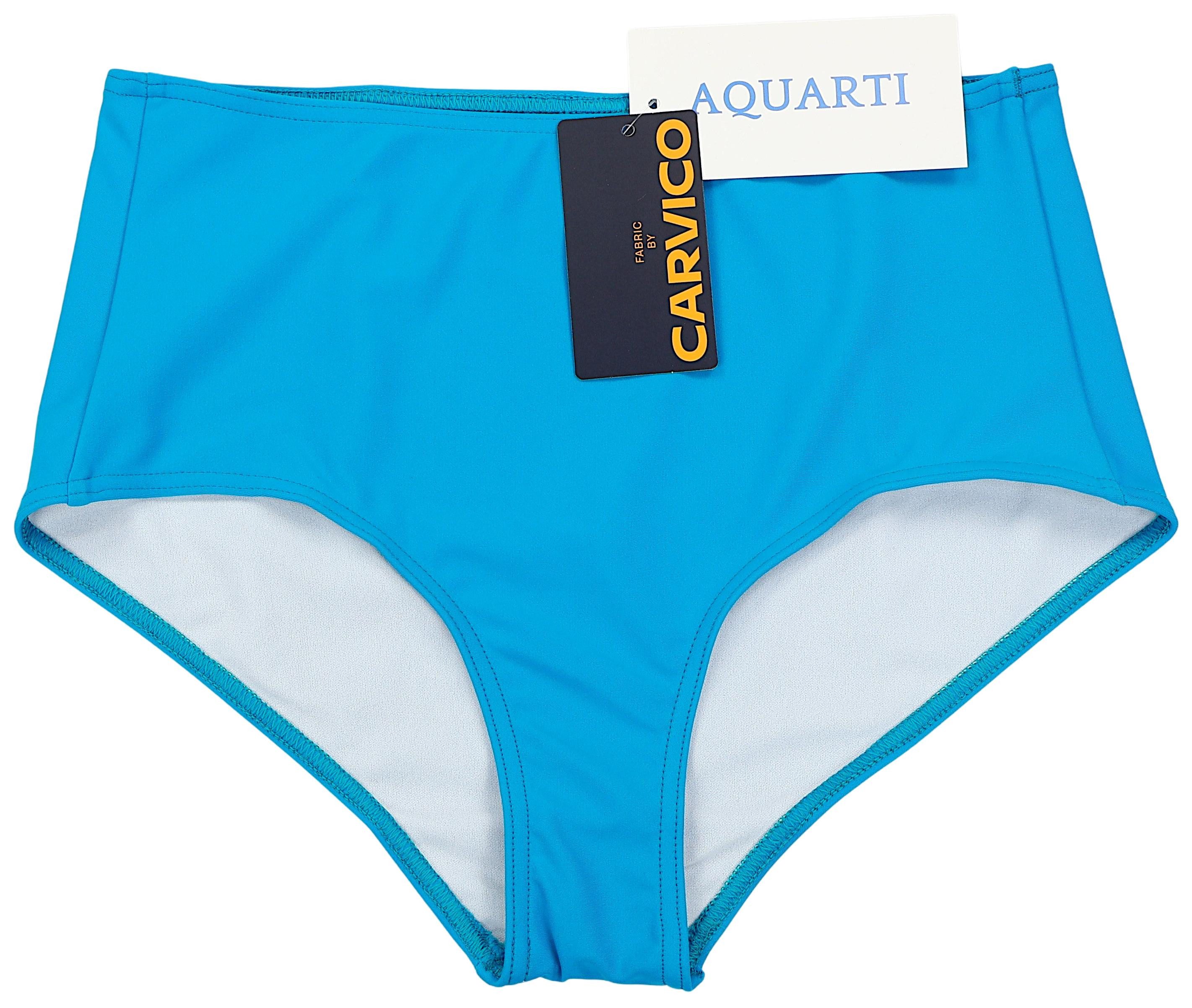Aquarti Bikini-Hose Aquarti Damen Bikinihose Bikini-Slip mit Hohem Bund – Bild 4 von 5