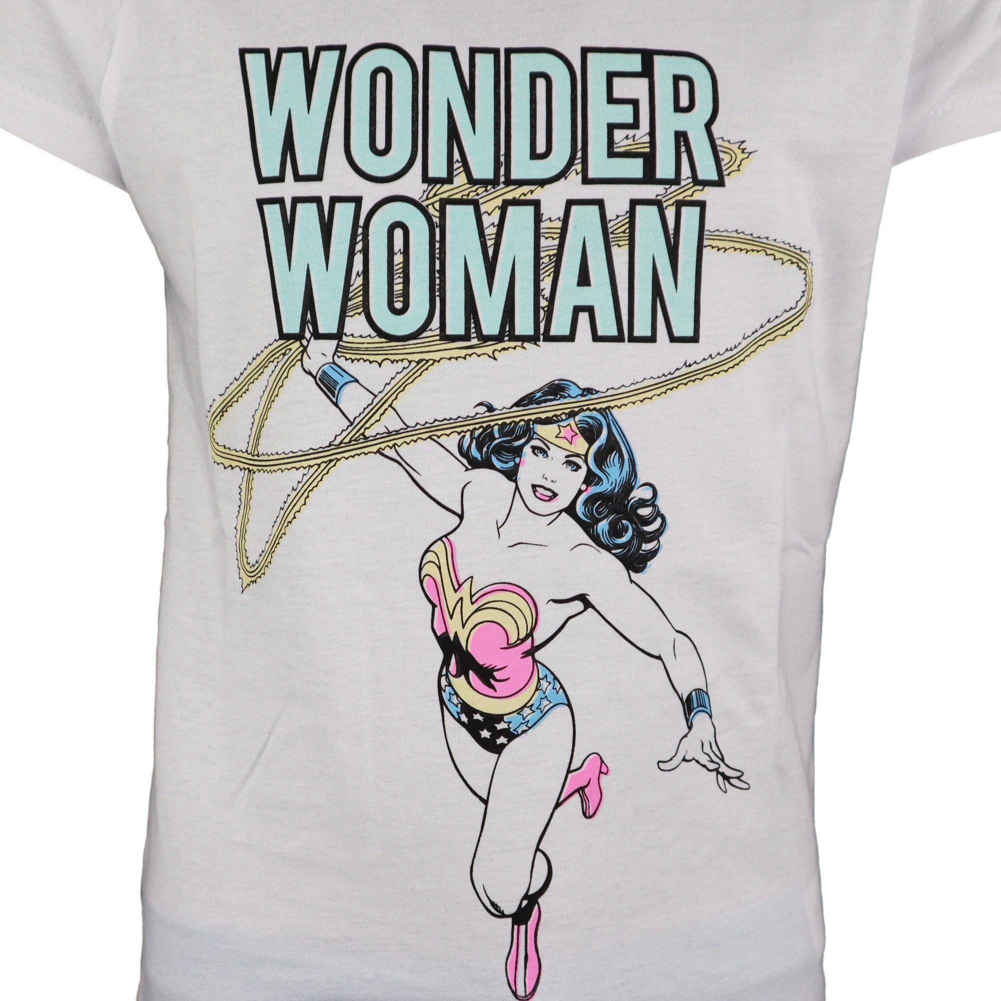 Pyjama 134 Comics Wonder Baumwolle Woman Mädchen 164, Gr. Schlafanzug bis DC