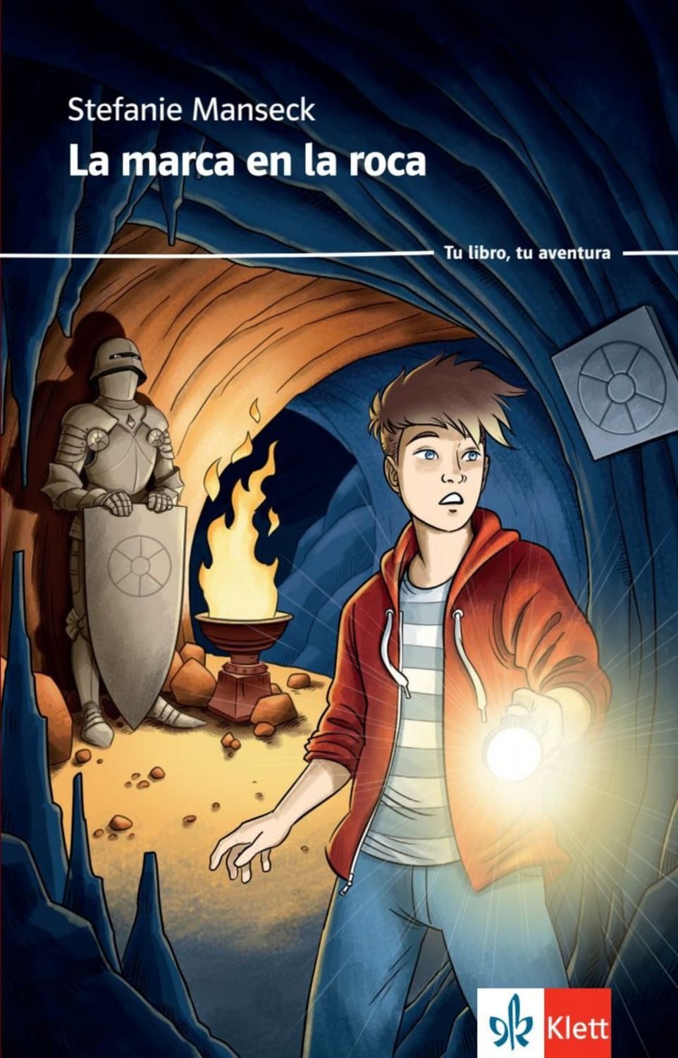 La marca en la roca / Stefanie Manseck, Lektüre mit Rätseln, individuellen Lesewegen, Escape-Room-Szenarien, herausnehmbarer Vokabelkarte und Lesezeichen