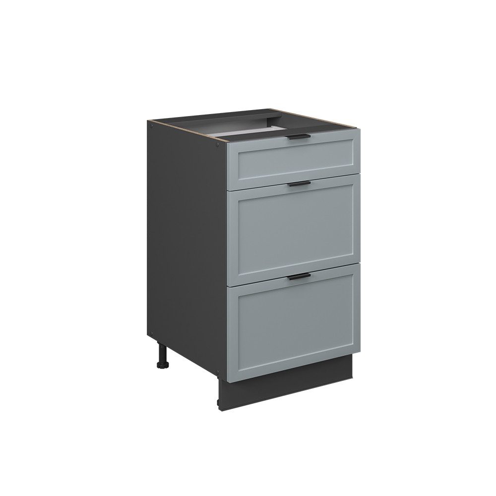 Vicco Unterschrank Fame-Line, Hellblau-grau/Anthrazit, 50 cm günstig online kaufen