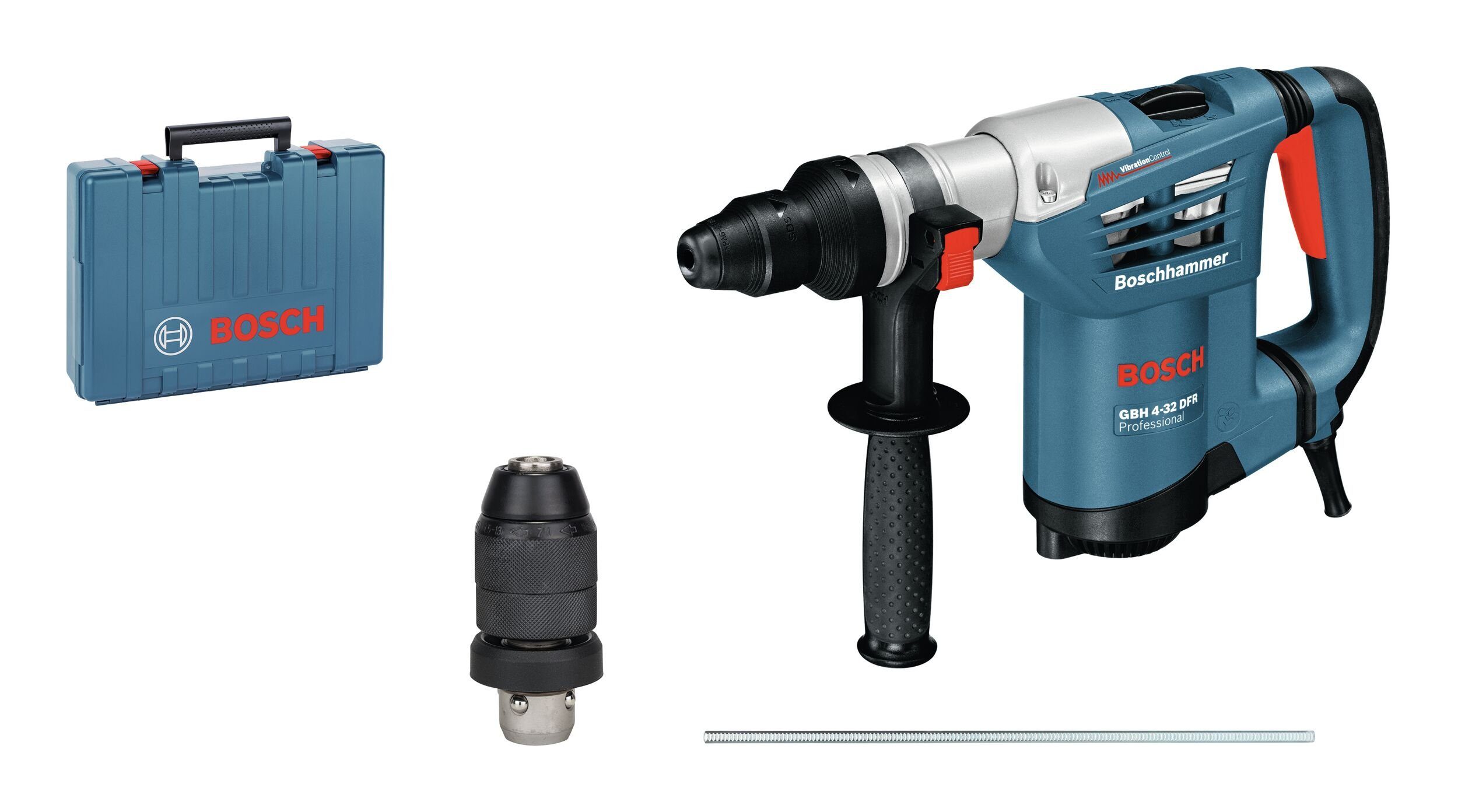 Professional max. mit Handwerkkoffer Schnellspannbohrfutter, 3600 Bohrhammer DFR, U/min, GBH 4-32 Bosch