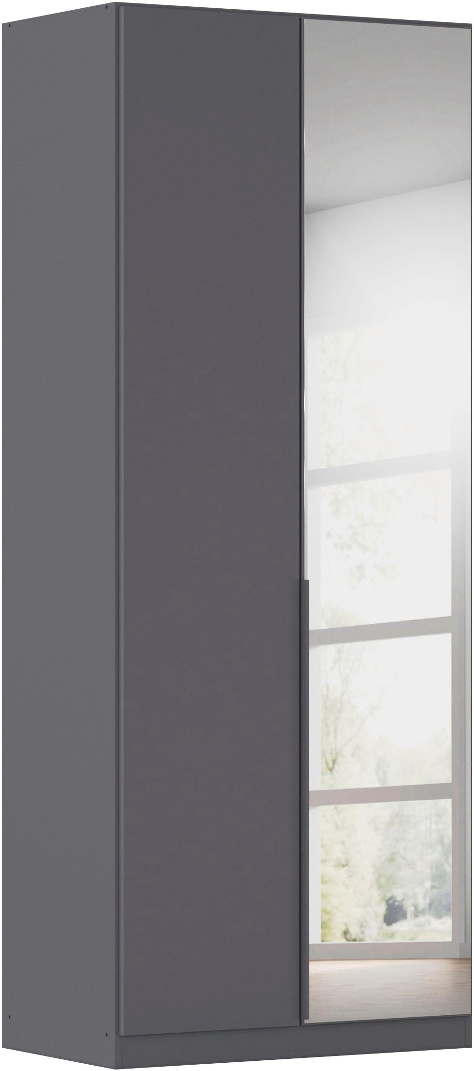OTTO home Drehtürenschrank Kleiderschrank Schrank Garderobe AGORDO mit Dekor- oder Hochglanzfront (in zwei Griff-Farben, Breiten 91-405 cm) durchdachte Innenausstattung, in 8 Breiten und 2 Höhen MADE IN GERMANY