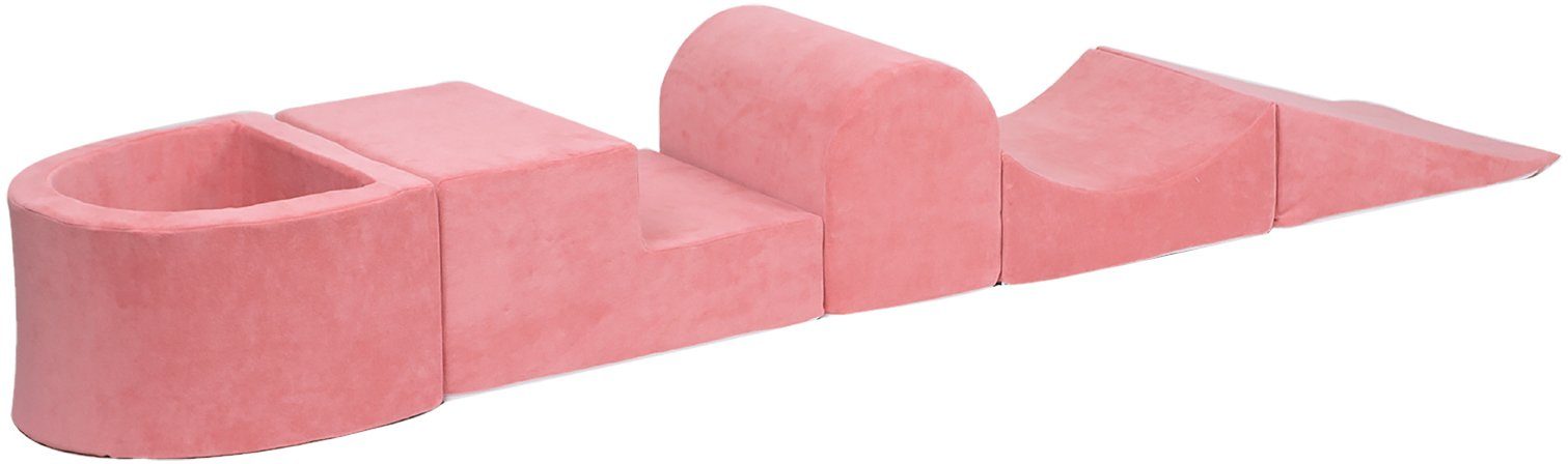 Knorrtoys® Bällebad Soft, Pink, (5-tlg), mit Spielblöcken; Made in Europe