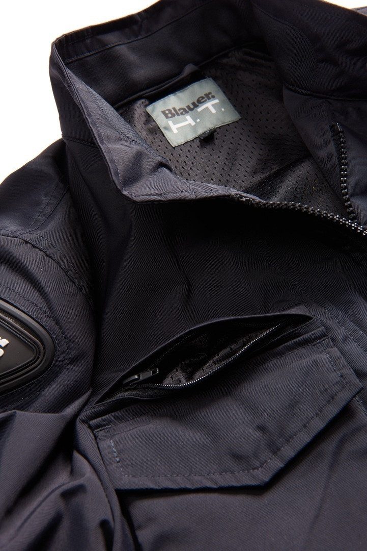 Blauer Motorradjacke Ethan Motorrad Textiljacke