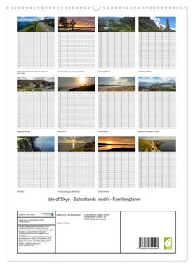 CALVENDO Wandkalender Isle of Skye - Schottlands Inseln - Familienplaner (Premium, hochwertiger DIN A2 Wandkalender 2023, Kunstdruck in Hochglanz)