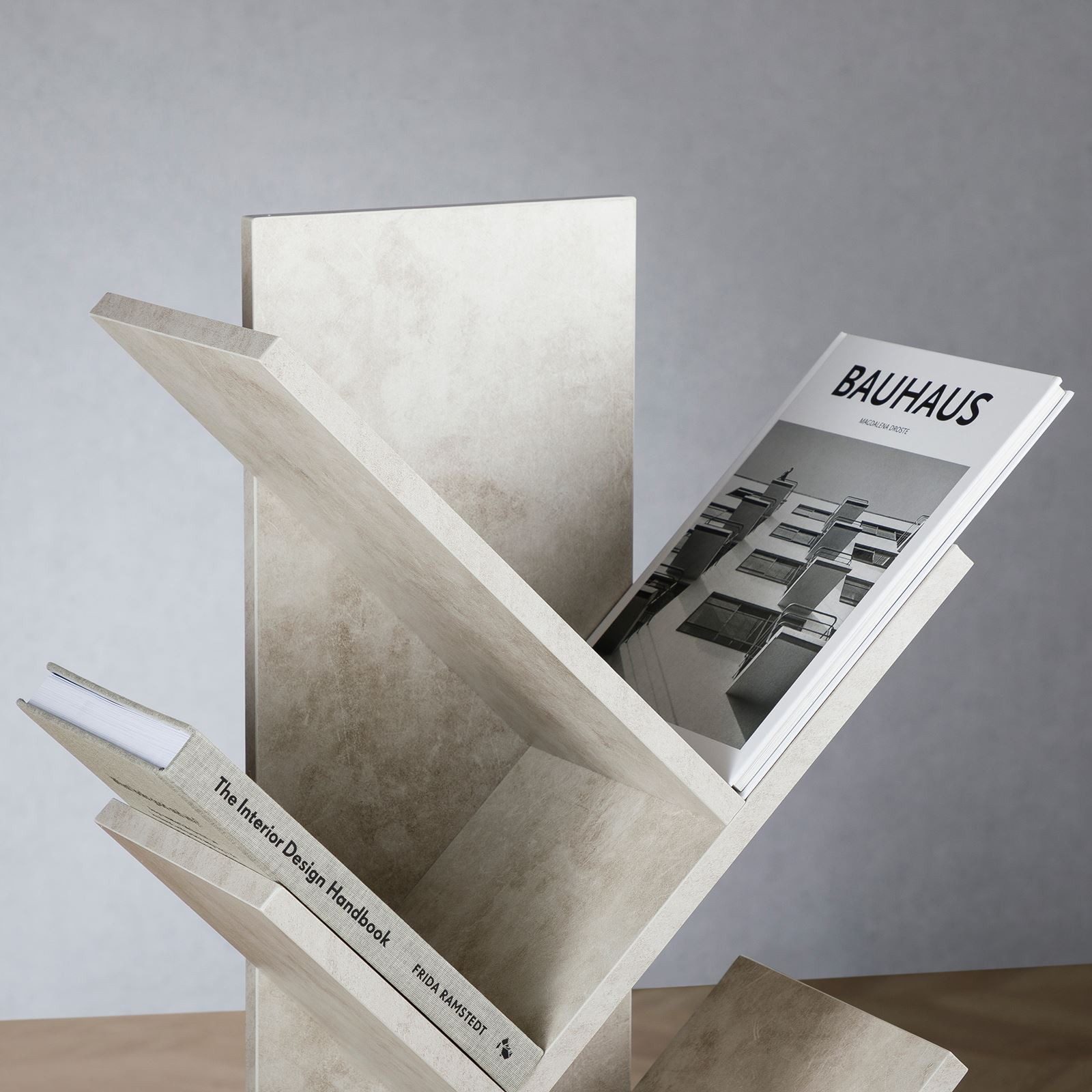 IDIMEX Bücherregal JULES, Design Regal freistehend mit 7 Ablagen Betonoptik