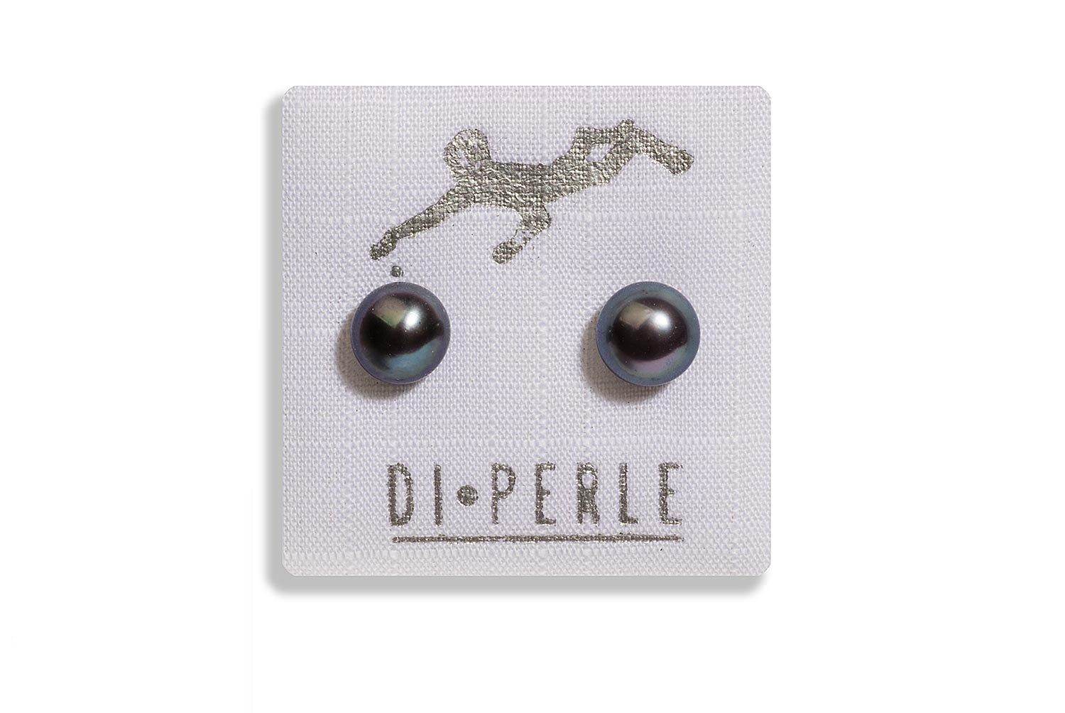 Paar Ohrstecker Damen Perlenschmuck 925 Silber Süsswasser Perlen Ohrstecker