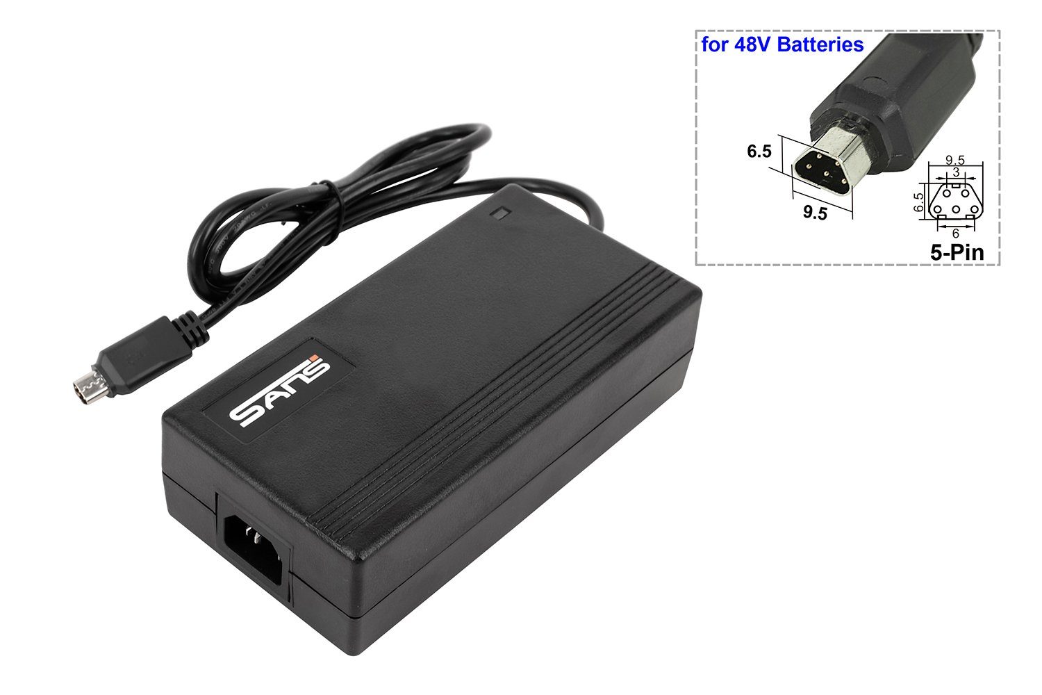 PowerSmart CAA111320E.501 Batterie-Ladegerät (2,0 A 48 V für FISCHER EM 1864, EM 1865, EM 1922, MONTIS 2.0, MONTIS 4.0i)