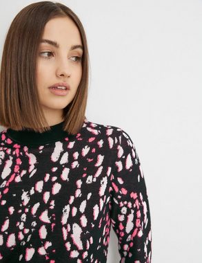 Taifun Rundhalspullover Jacquard-Pullover mit Turtleneck