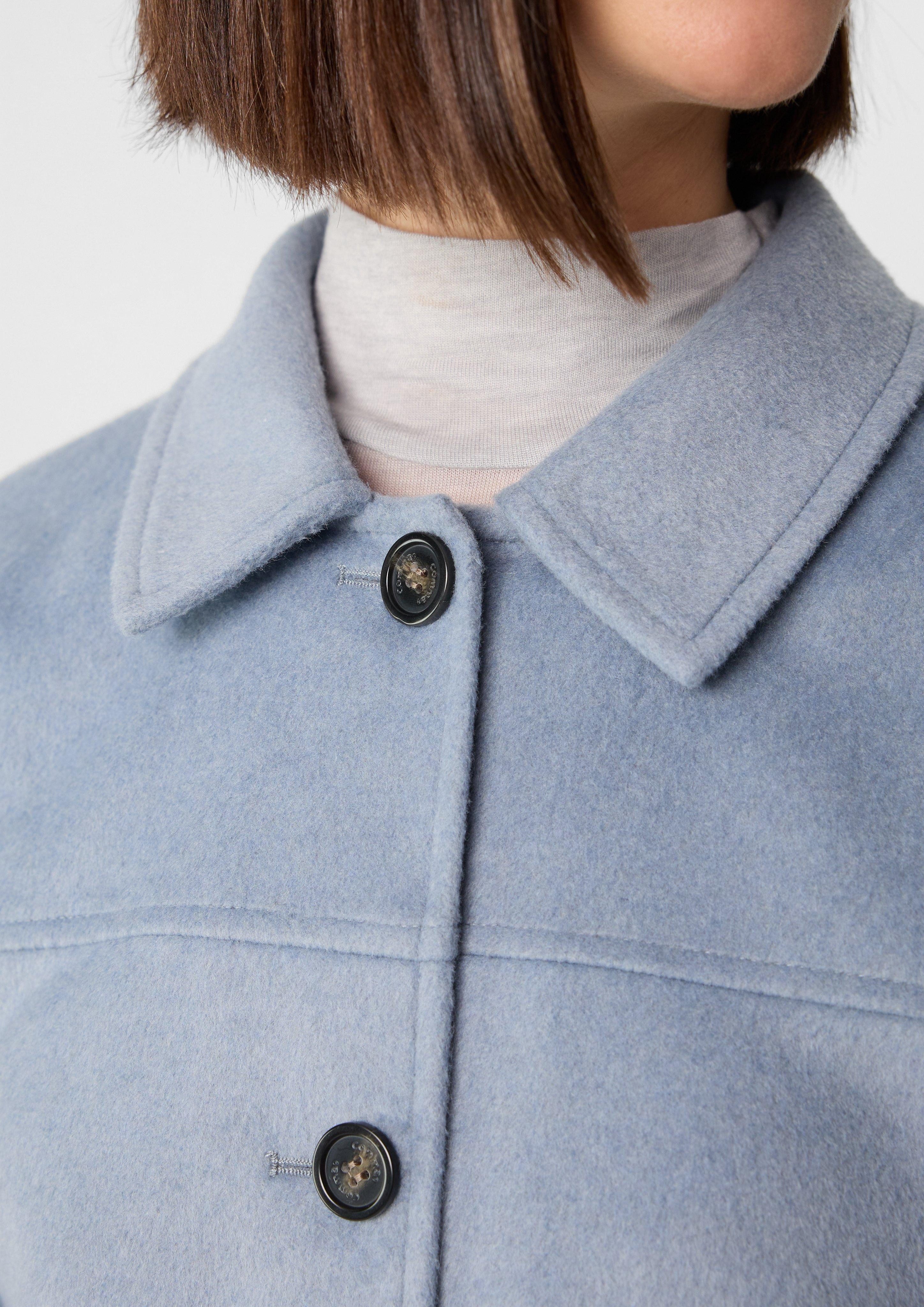 comma Kurzjacke Weiche Bomberjacke aus Wollmix günstig online kaufen
