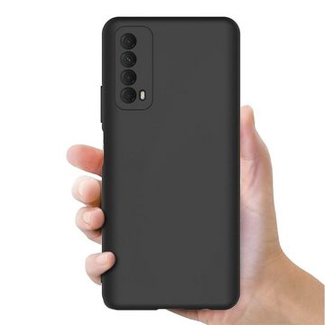 CoolGadget Handyhülle Black Series Handy Hülle für Huawei P Smart 2021 6,67 Zoll, Edle Silikon Schlicht Schutzhülle für Huawei P Smart 2021 Hülle
