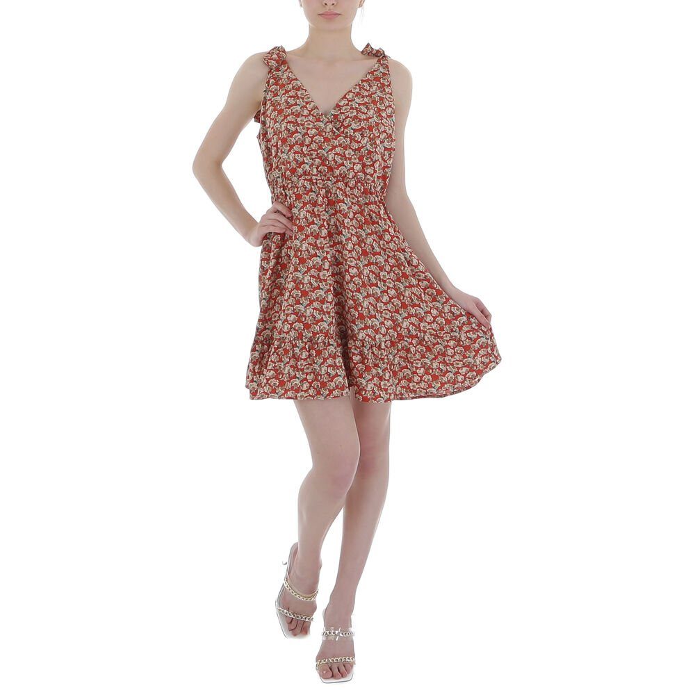 Ital-Design Minikleid Damen Freizeit Wickel Volants günstig online kaufen