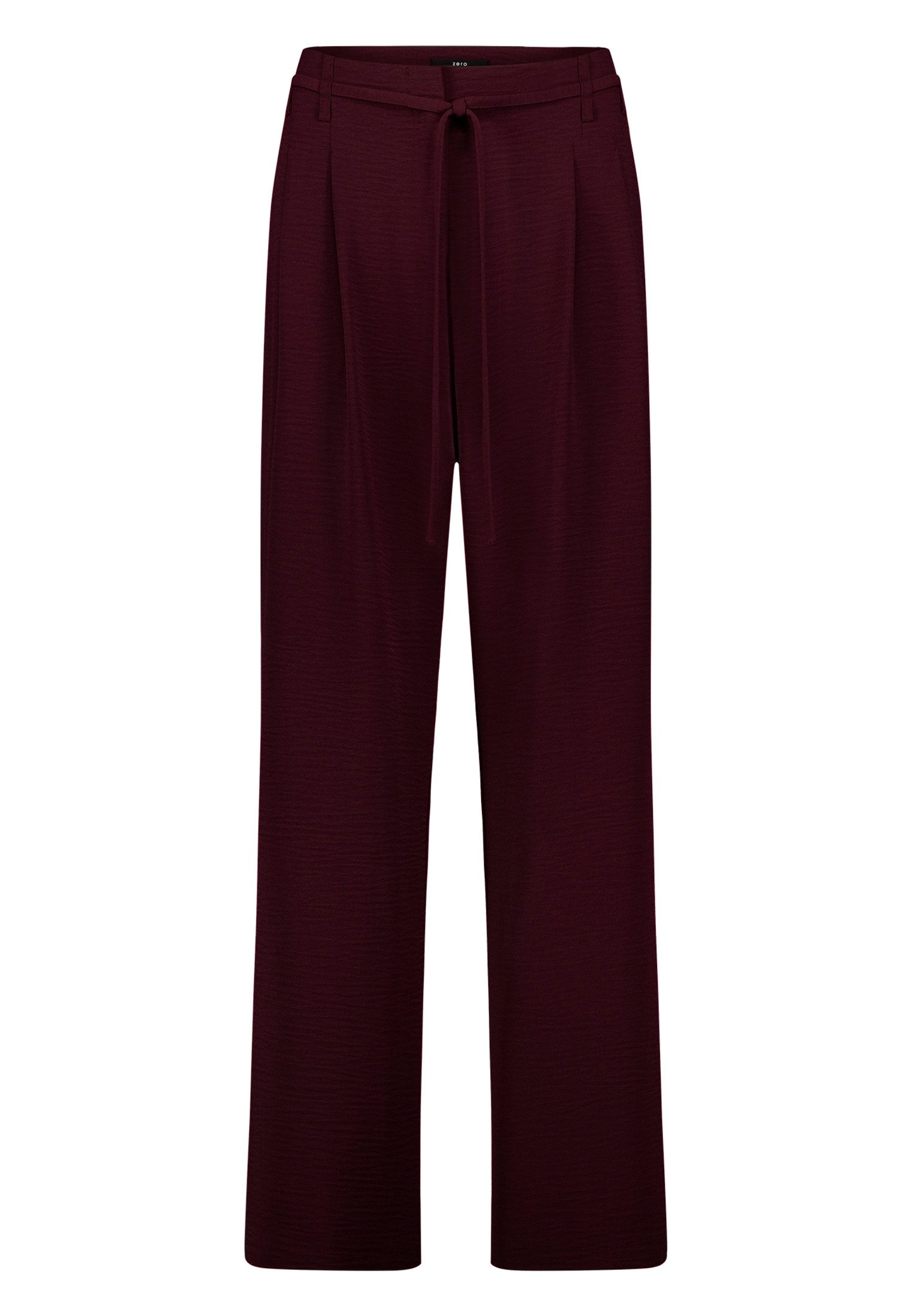 Stoffhose Damen fit Hose mit Bindegürtel