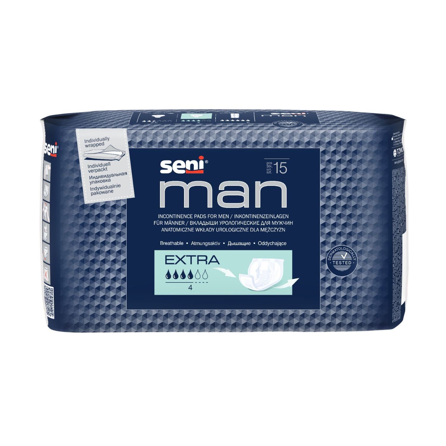 TZMO Deutschland GmbH Inkontinenzboxer Seni Man (15-St) ideal angepasst an männliche Anatomie