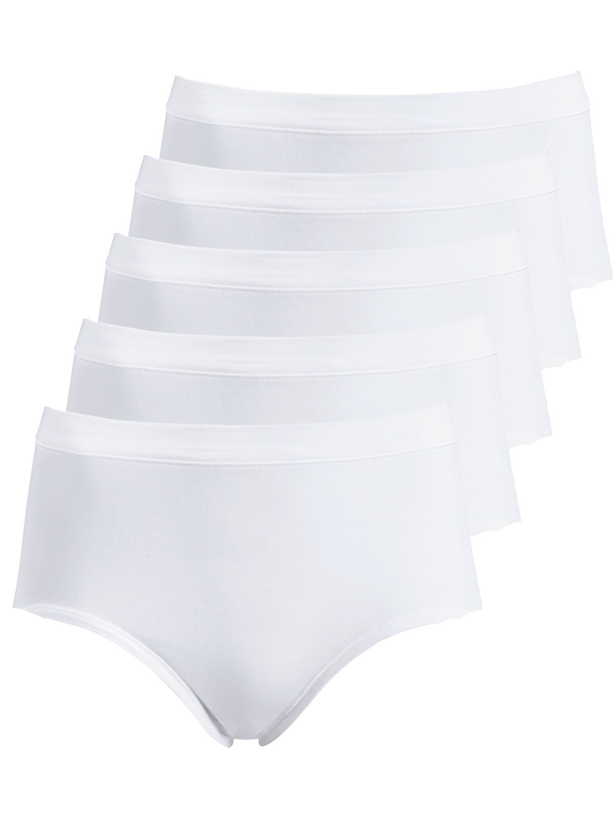 Taillenslip 5er Pack Damen Taillenslip Mako Baumwolle