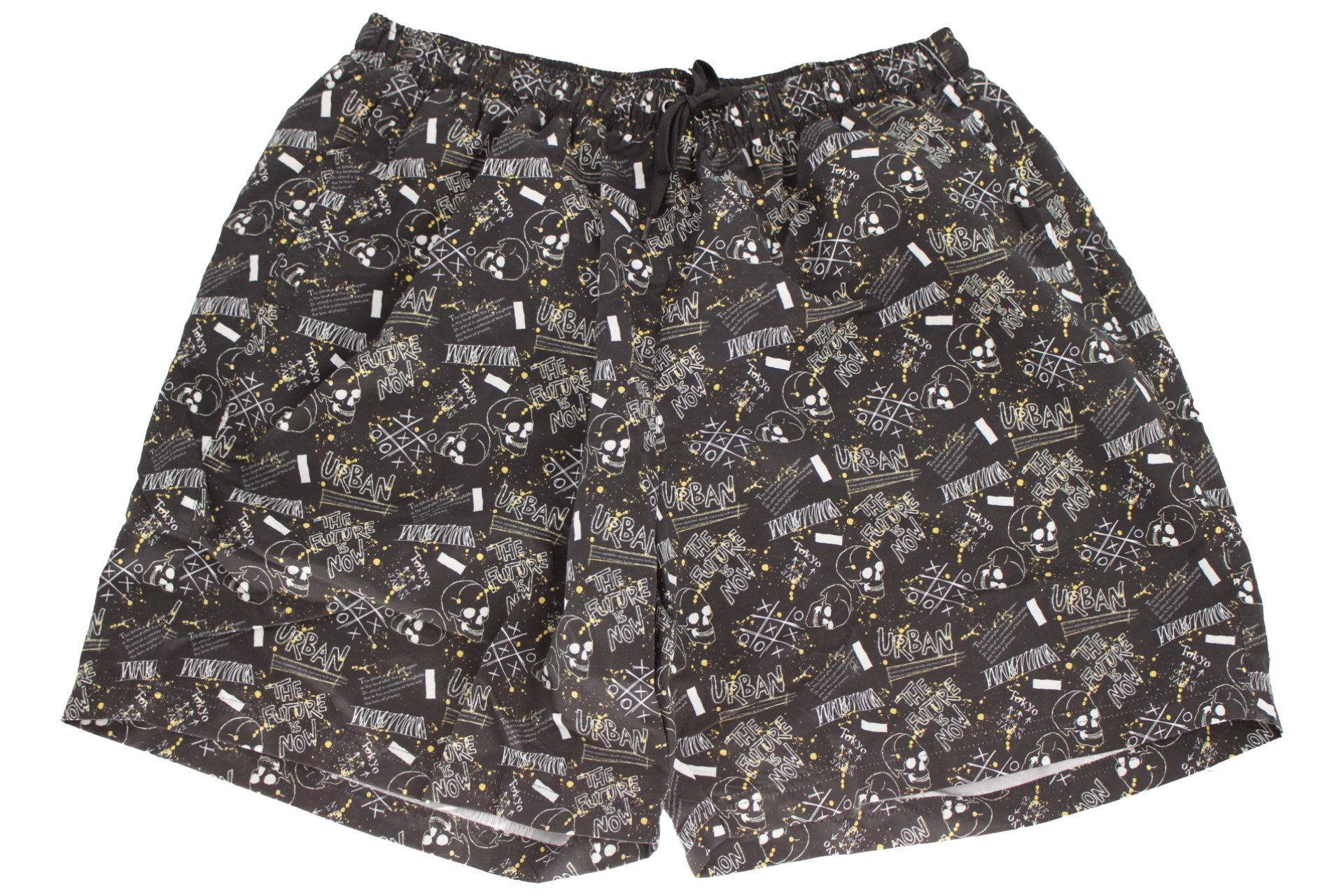 ABRAXAS Badehose Abraxas Herren Badeshorts Urban Schwarz-Grau ? Badehose mit Trend-Prin