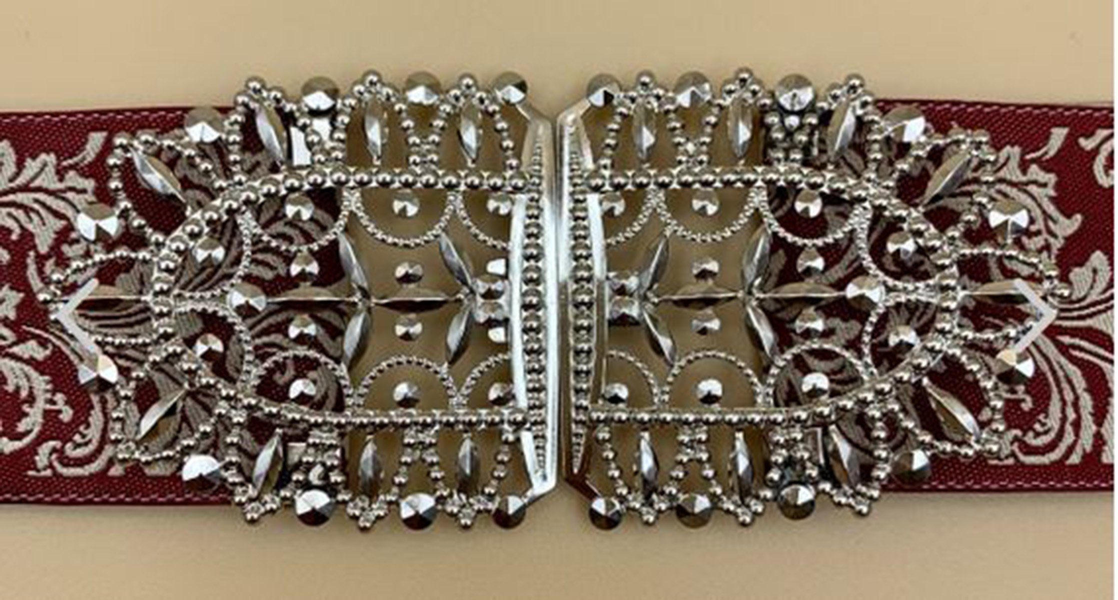 Pezzo D'oro Gürtelschnalle Trachtenschließe silber,Dirndlschließe,made in Germany (2-teilig) wird in Bayern gefertigt