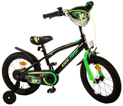 TPFSports Kinderfahrrad Volare Super GT 16 Zoll mit Rücktritt und Handbremse, 1 Gang, (Kinder Jugend Fahrrad - Jungsfahrrad - Rutschfeste Sicherheitsgriffe), Kinder Fahrrad 16 Zoll - Jugend Fahrrad - Grün