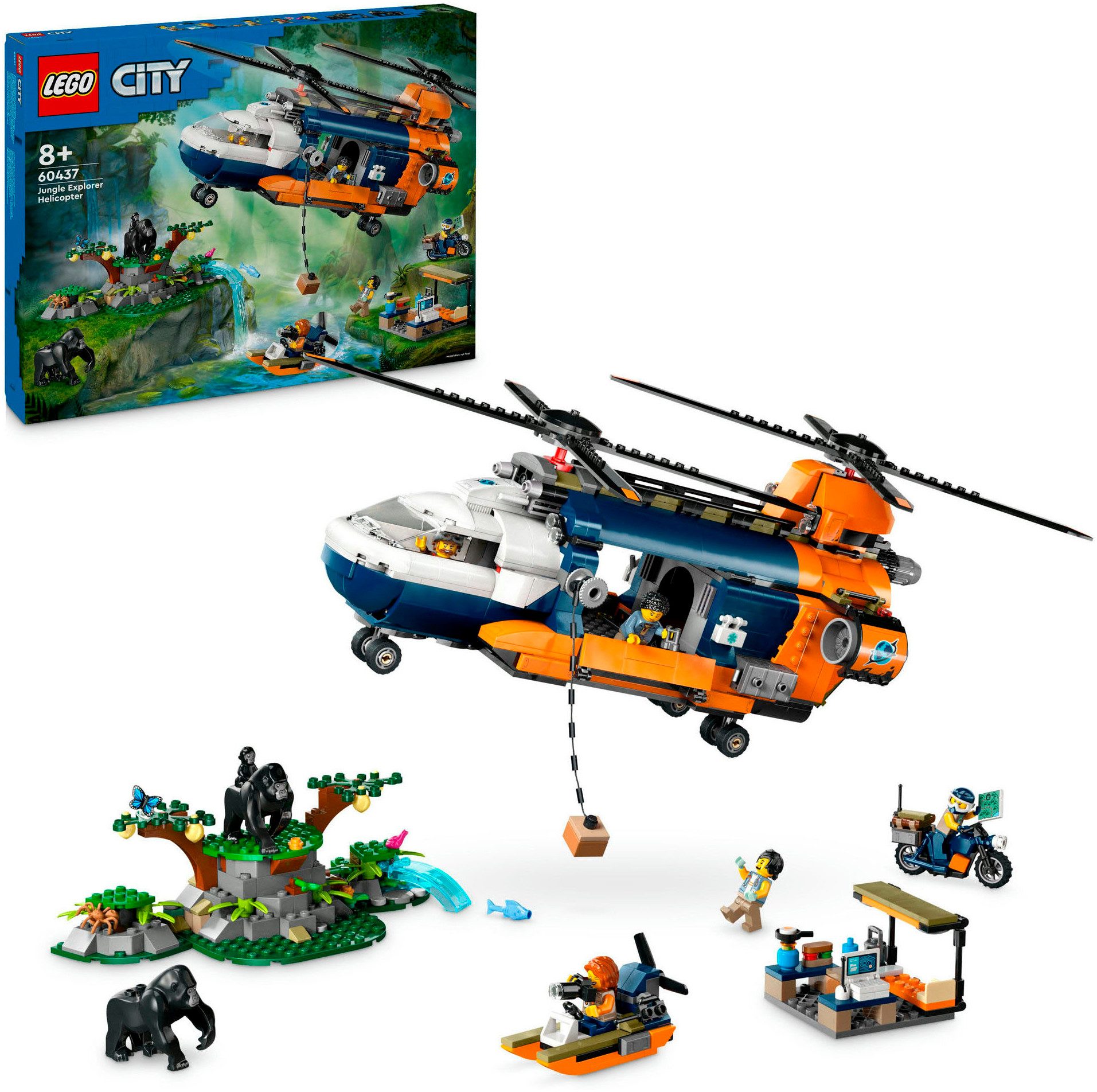 LEGO® Dschungelforscher-Hubschrauber (60437), LEGO City Konstruktionsspiels günstig online kaufen