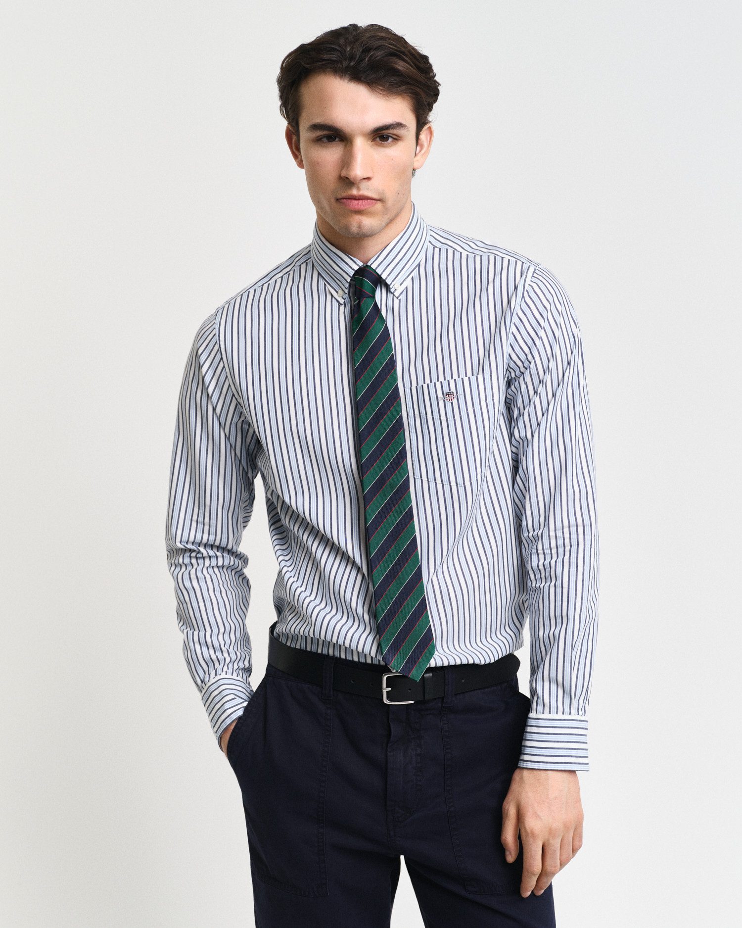 Gant Langarmhemd REG POPLIN STRIPE SHIRT günstig online kaufen