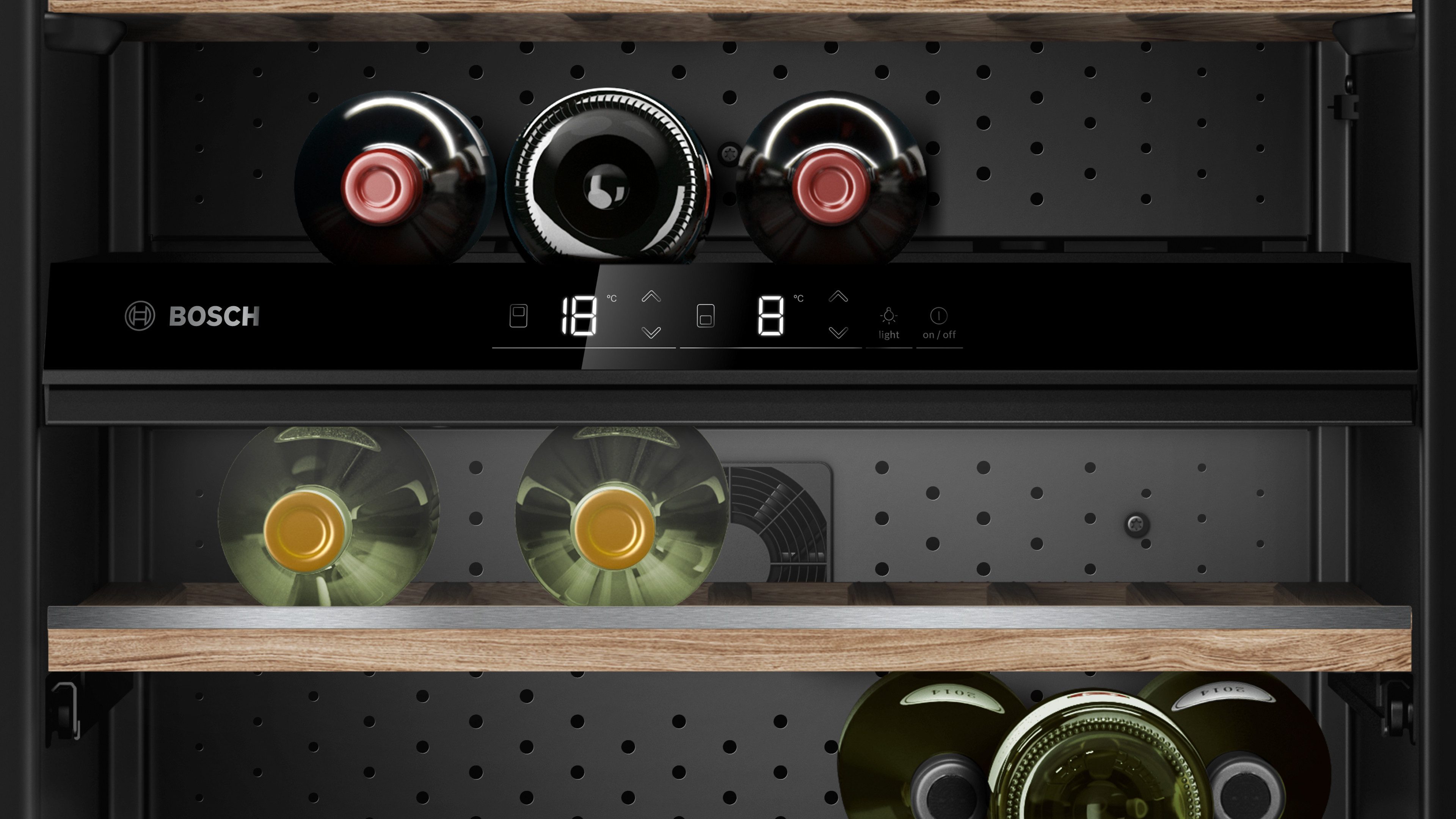 BOSCH Weinkühlschrank KWK16ABGB, für 44 Standardflaschen á 0,75l