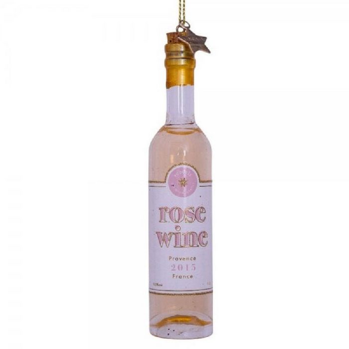 Vondels Christbaumschmuck Ornament Rosewein Flasche