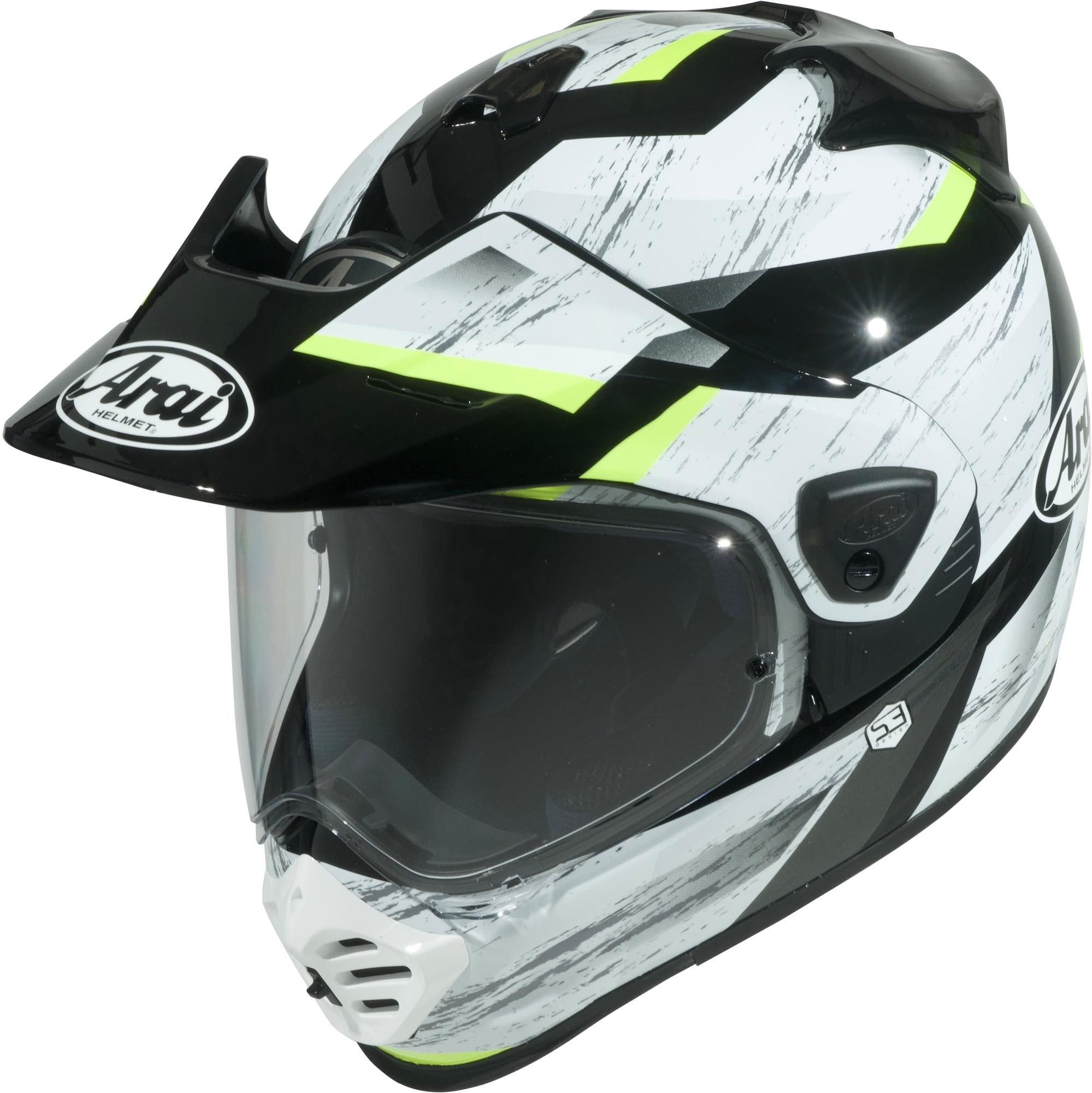Arai Motocrosshelm Tour-X5 Anodize Enduro-Helm, vorbereitet für Kommunikationssystem,Notfallsystem-Polsterung (EQ