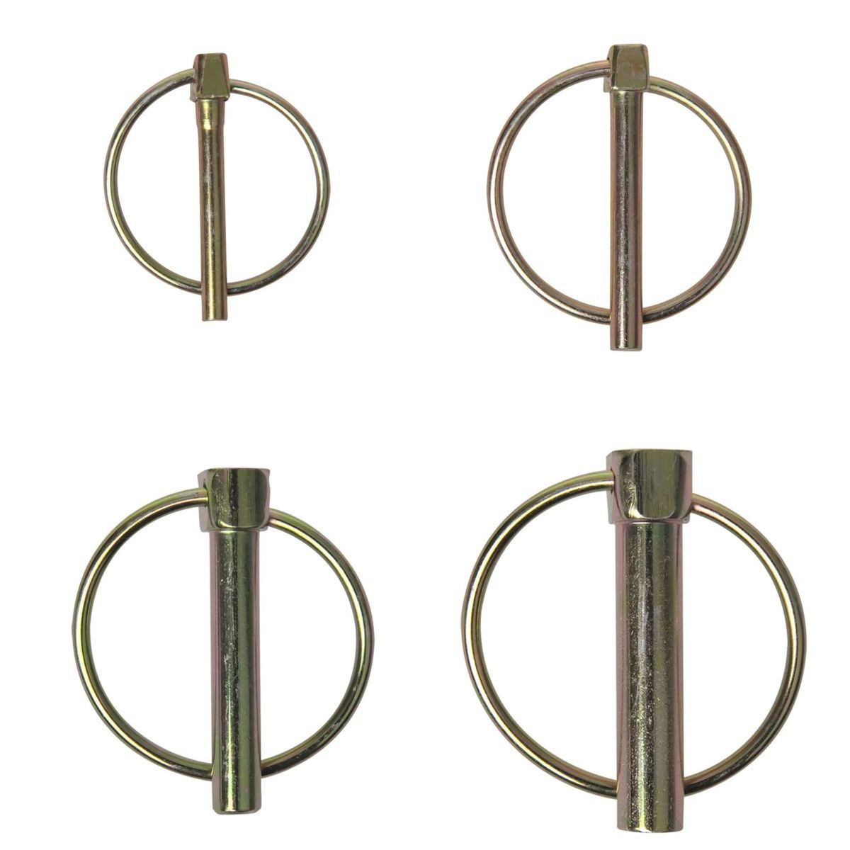 ProPlus Klappsplint Splinte 4,5 / 6 / 8 / 10 mm Klappsplint aus Metall mit Ring in Silber, 55 mm, (1-tlg), zuverlässige Befestigung