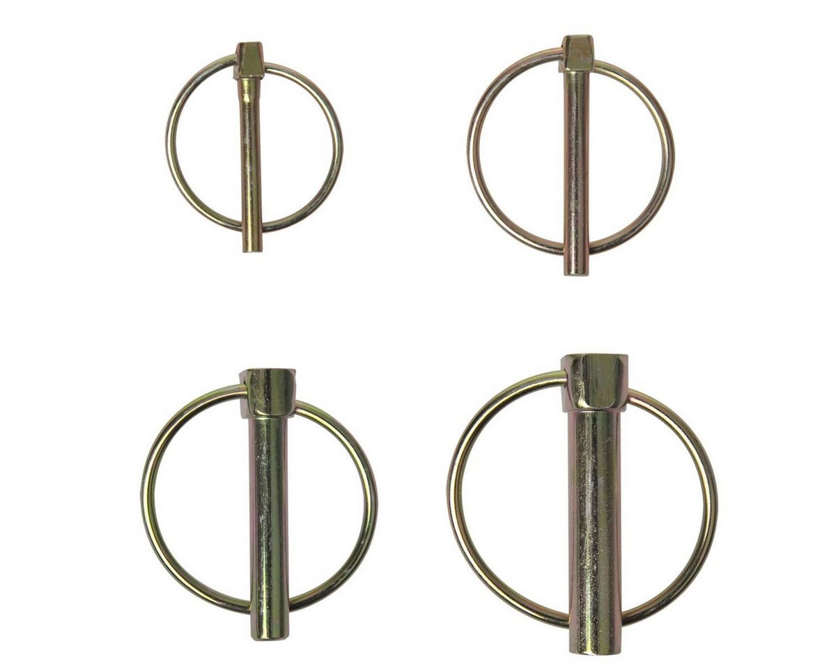 Thumbnail - ProPlus Klappsplint Splinte 4,5 / 6 / 8 / 10 mm Klappsplint aus Metall mit Ring in Silber, 55 mm, (1-tlg), zuverlässige ...