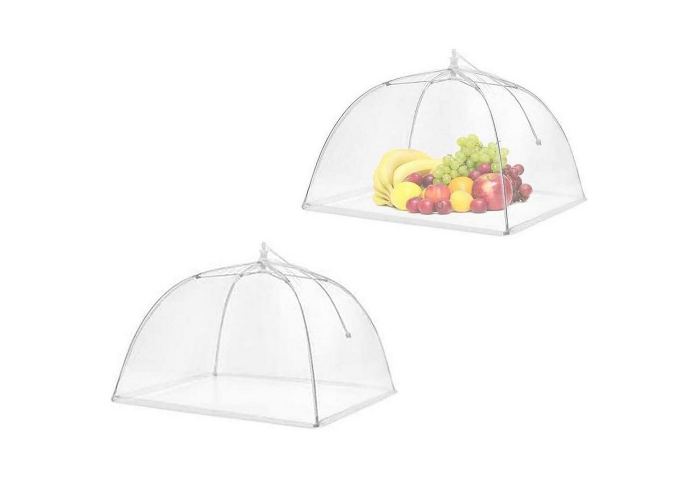 LuxusKollektion Fliegenhaube Mesh-Material Fliegenhauben Set, Faltbare Abdeckhauben für Essen & BBQ