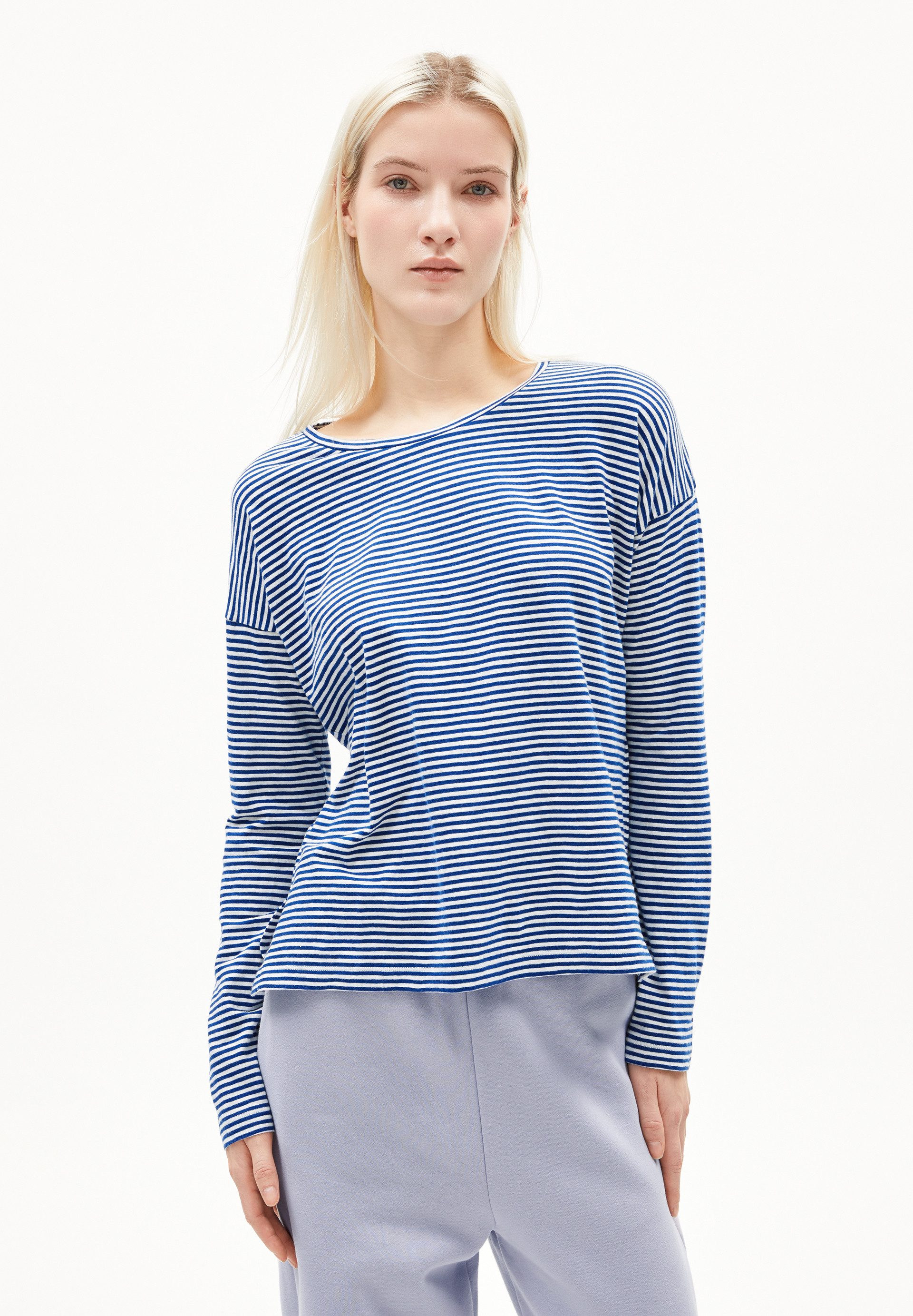 Armedangels Longsleeve XIANAA LOVELY STRIPES Damen (1-tlg) Longsleeve aus B günstig online kaufen