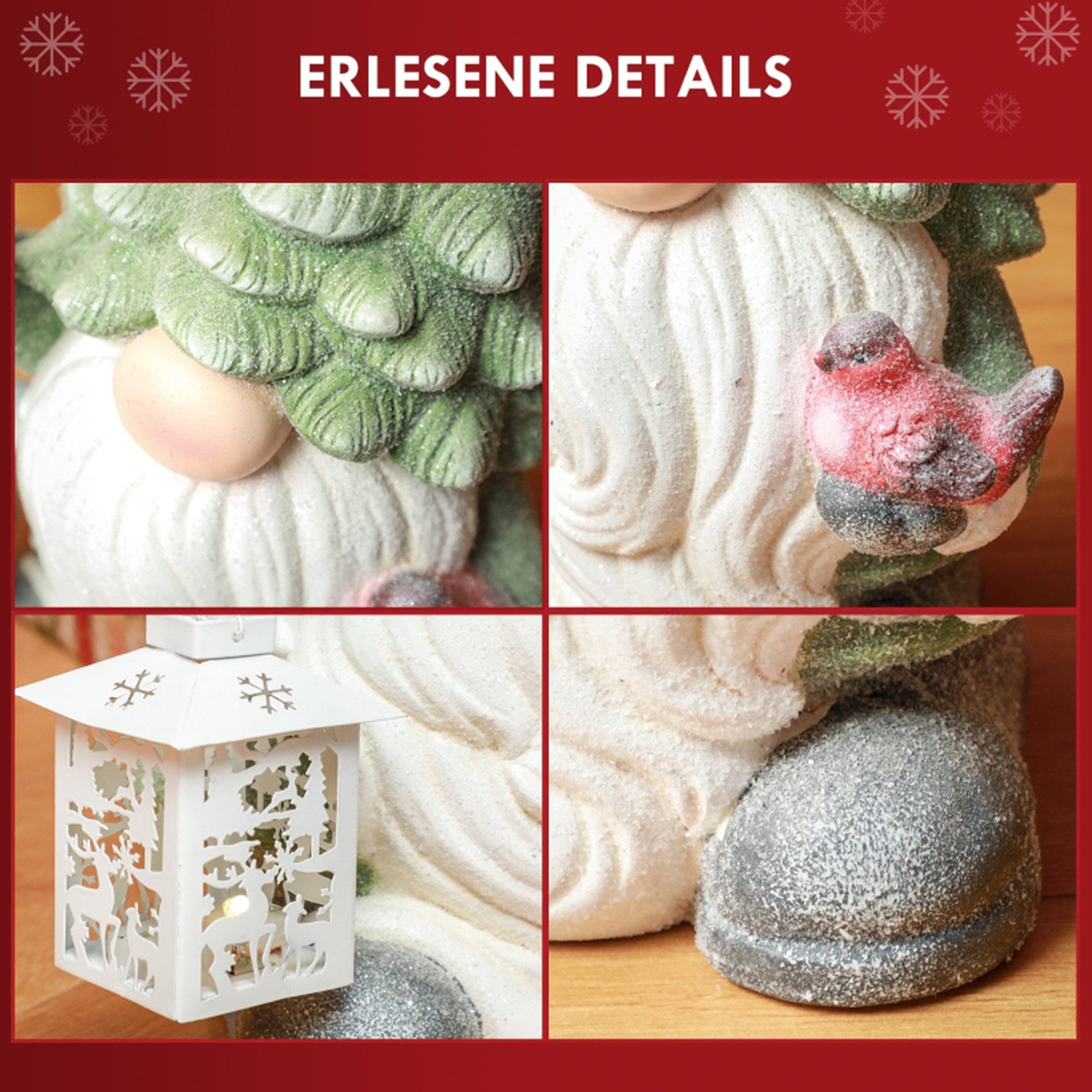 MC Star Dekofigur Weihnachtszwerg mit Laterne, LED, batteriebetrieben, wett günstig online kaufen