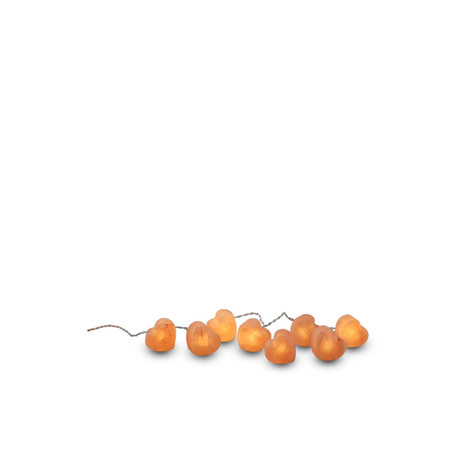 HAF LED-Lichterkette Salz LED Lichterkette Salzkristall 8 Kristalle Handarbeit Deko Licht, 8-flammig, Auswahl aus 4 verschiedenen Motiven