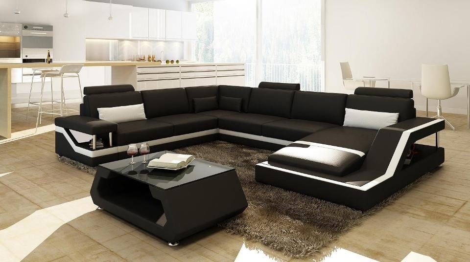 100 % Zufriedenheit und Qualitätsgarantie JVmoebel Ecksofa, Wohnlandschaft Couch Designer NEU Big Modernes Patentiert Ledersofa