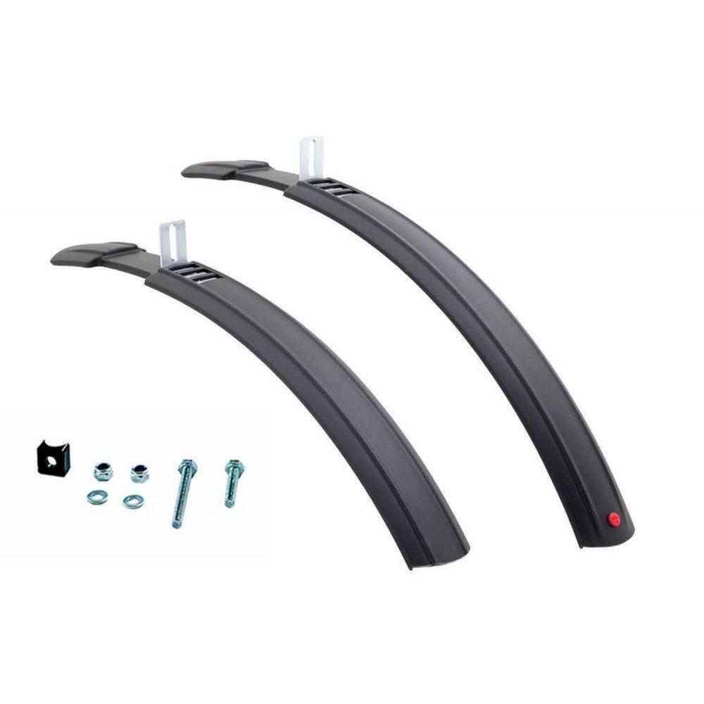 Hebie Schutzblech Schutzblech-Set für 24 Zoll Fahrrad Schutzbleche Schwarz