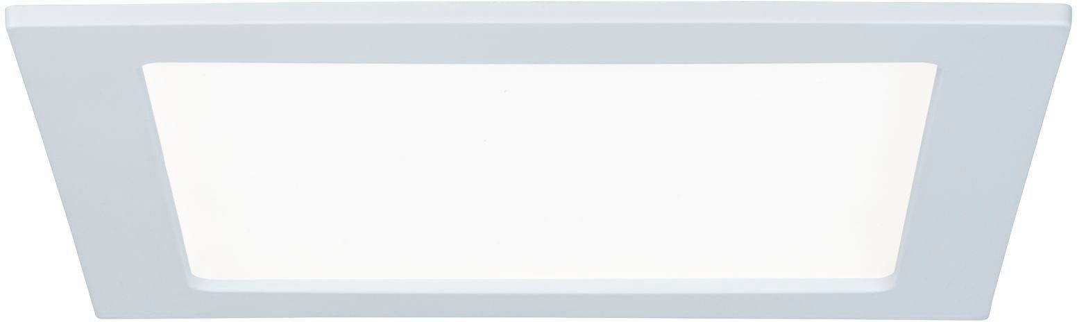 Paulmann LED Deckenleuchte, LED fest integriert, Neutralweiß, Panel Dimmbar Badleuchte Weiß eckig 9W IP44 spritzwassergeschützt