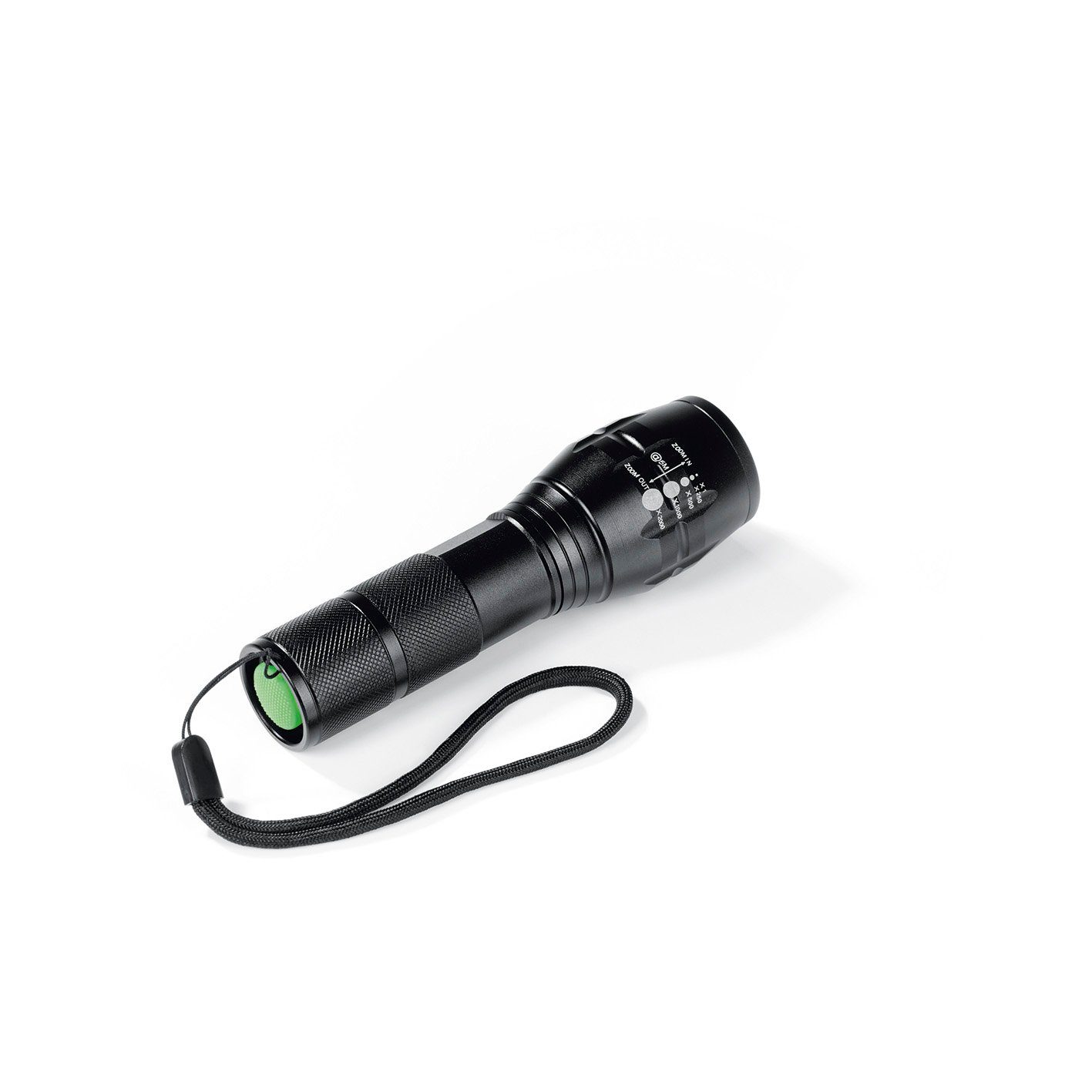 Security Taschenlampe, EASYmaxx schwarz Funktions-Taschenlampe 4,5V
