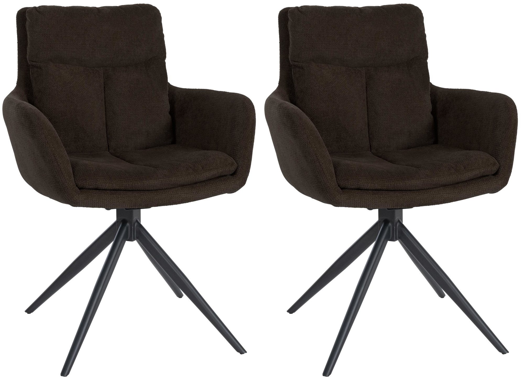 CLP Esszimmerstuhl Vilas (2er Set, 2 St), schwenkbarer Polster-Stuhl Mit St günstig online kaufen