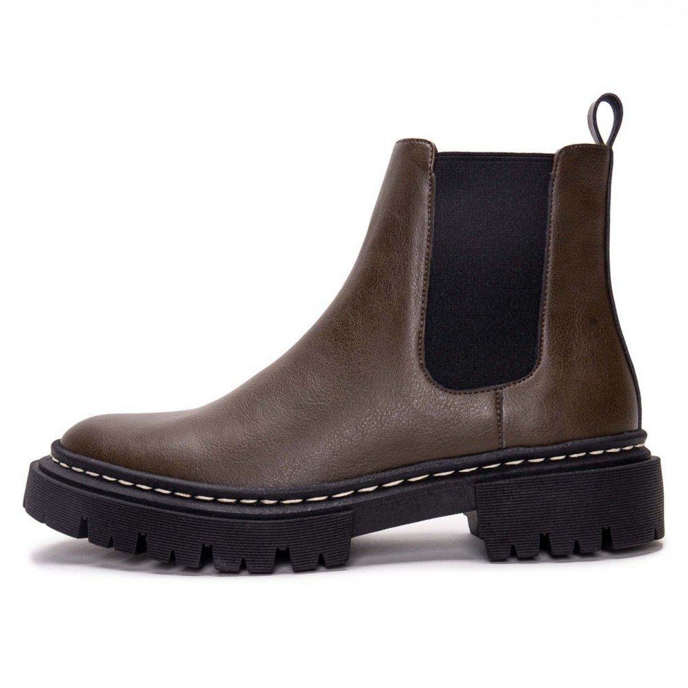 NAE Vegan Shoes Duda Brown, vegane Stiefel Stiefel