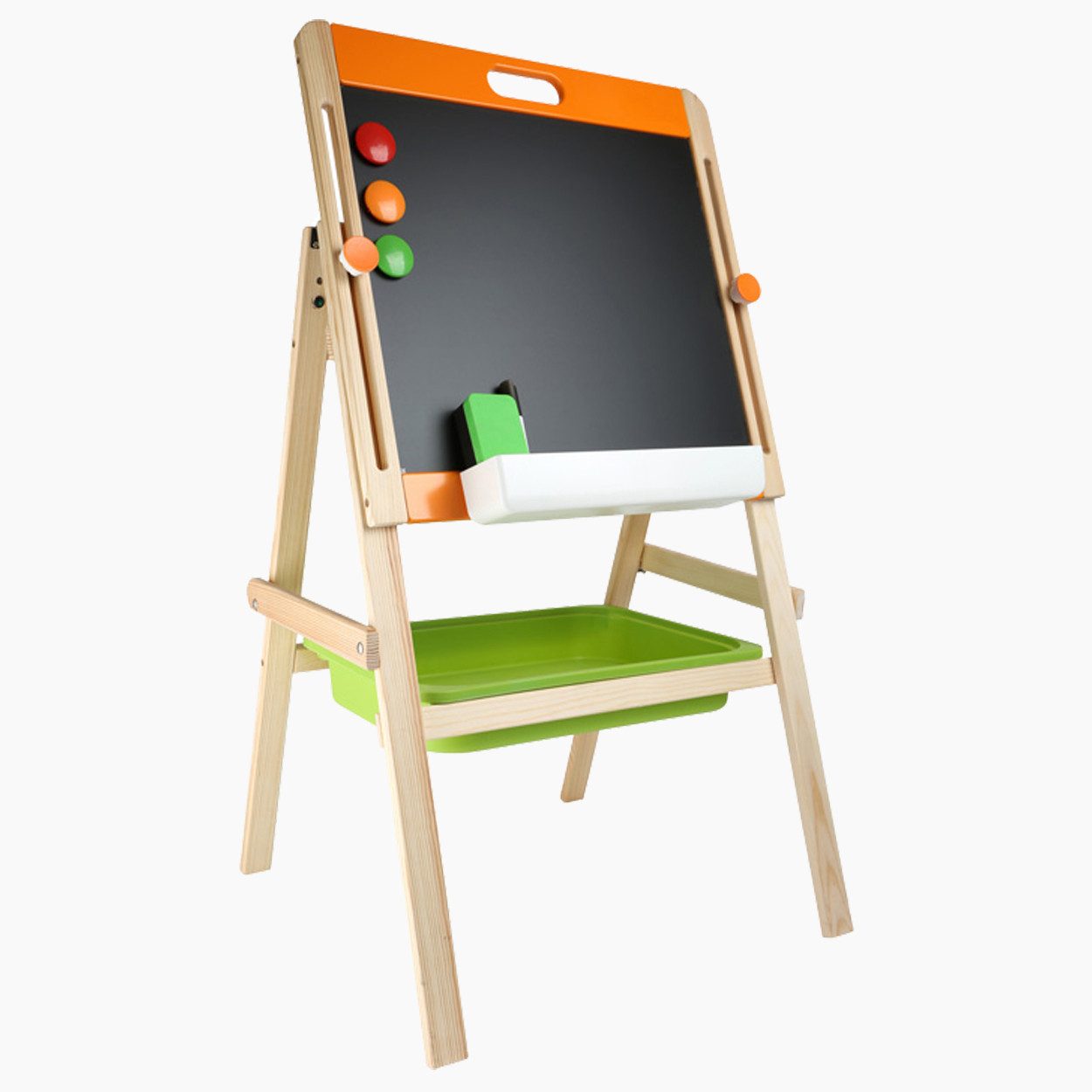 Small Foot Magnettafel Kreide- und Magnettafel, (packung, 13-tlg., karton), fördern das aktive Rollenspiel in punkto Schule und Unterricht