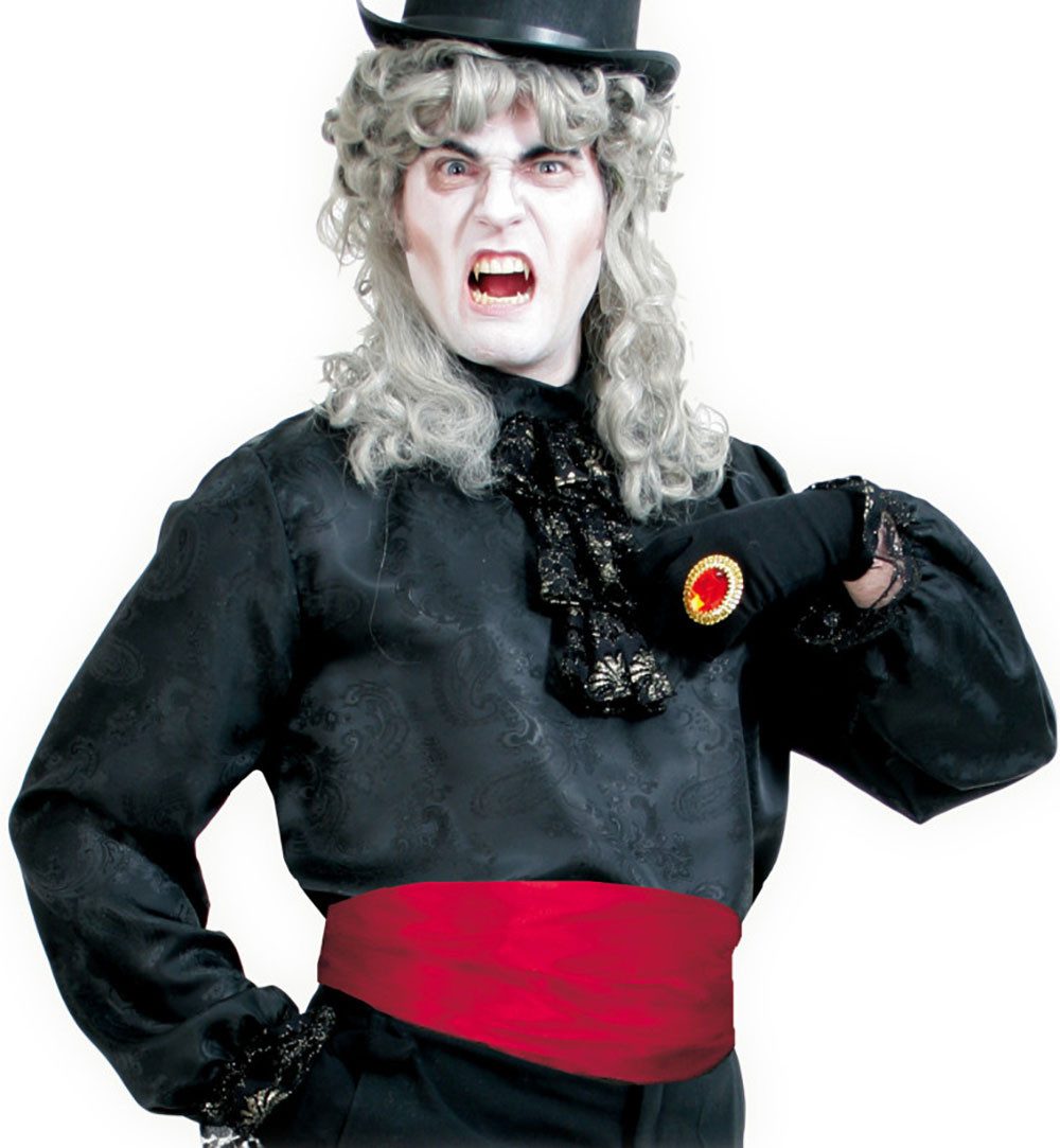 Fries Vampir-Kostüm Schärpe Dracula Vampir Pirat Kaiser 2m Halloween Karneval Fasching