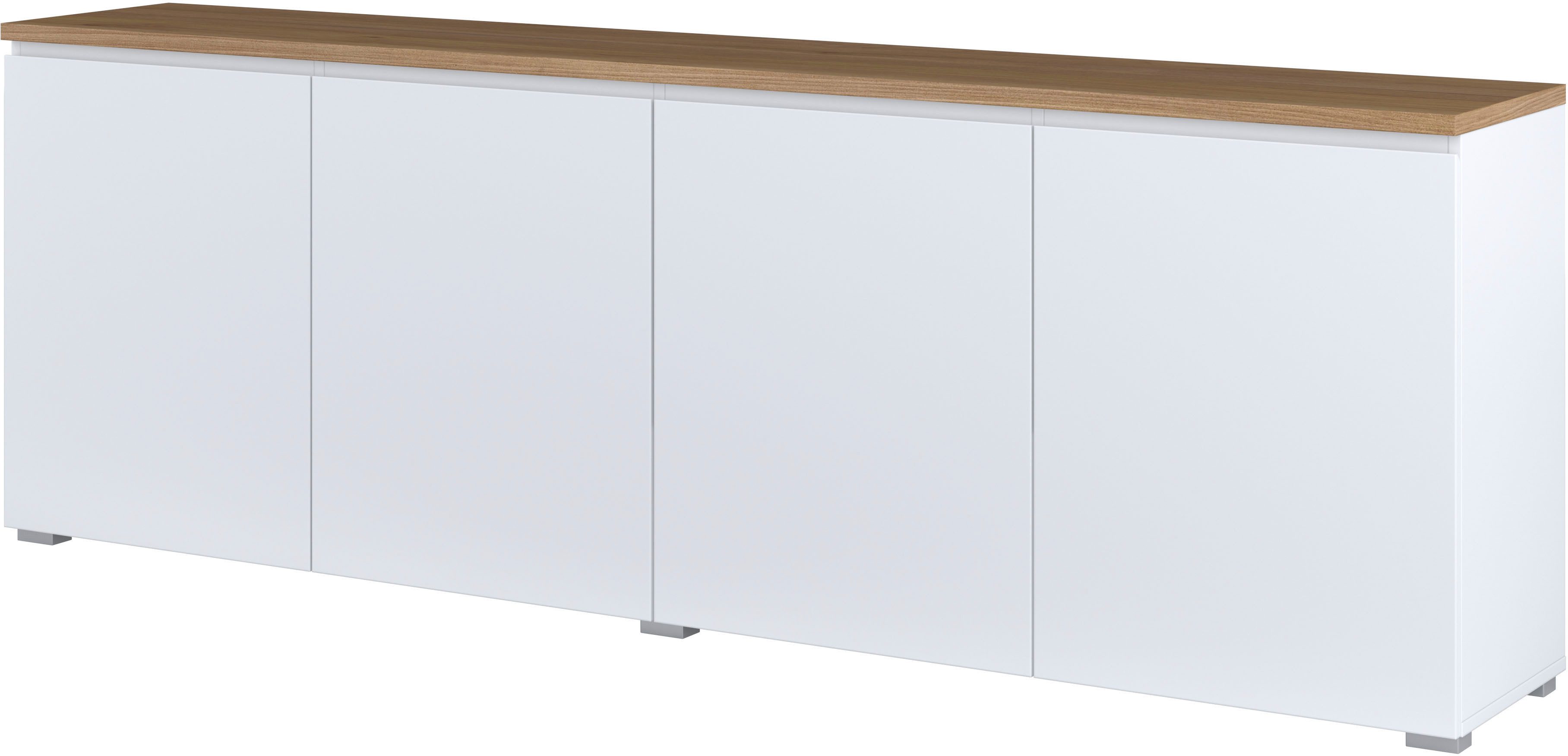 INOSIGN Sideboard Modo, Breite 200 cm, moderne grifflose Kommode 4Türen, An günstig online kaufen