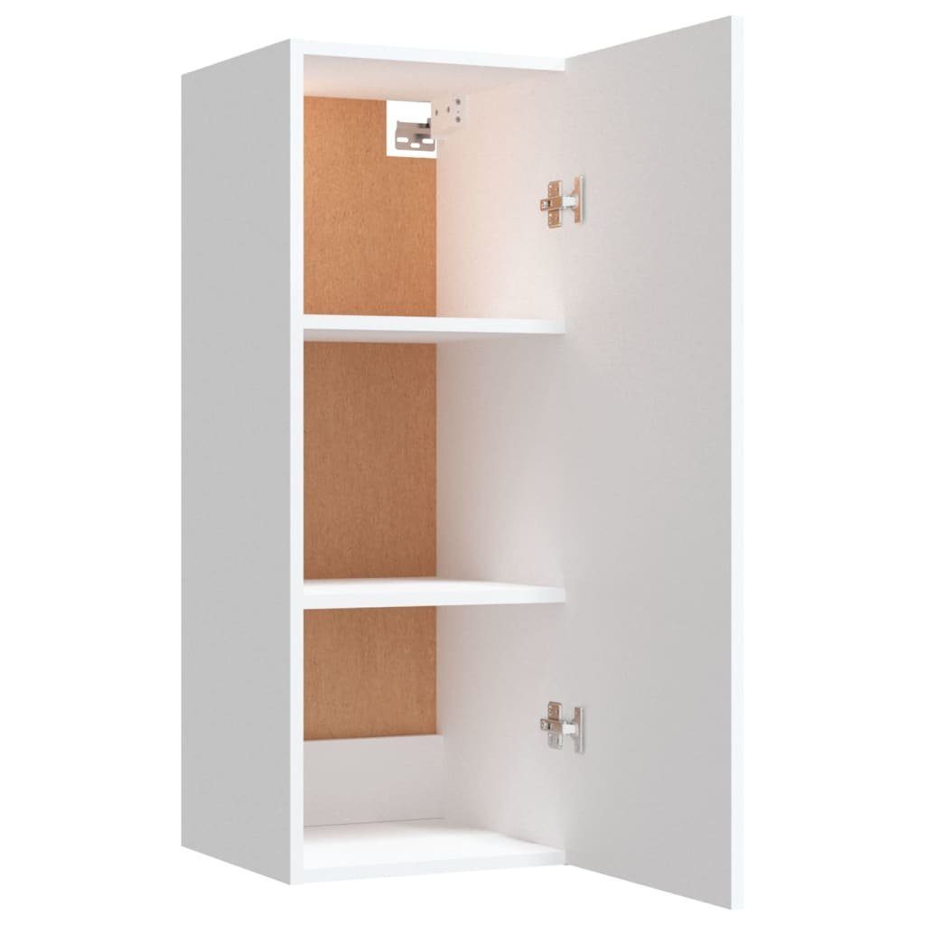 vidaXL Regal Weiß 34,5x34x90 1-tlg. Hängeschrank Holzwerkstoff, cm