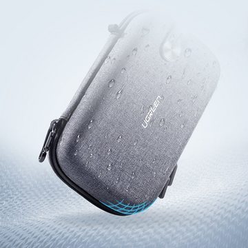 UGREEN Reisetasche Gehäuse HDD SSD Box Smartphone Reisetasche Schmuck Zubehör 20,3 x 12,9 x 7,2 cm Tasche Hülle Cover Schutz, grau