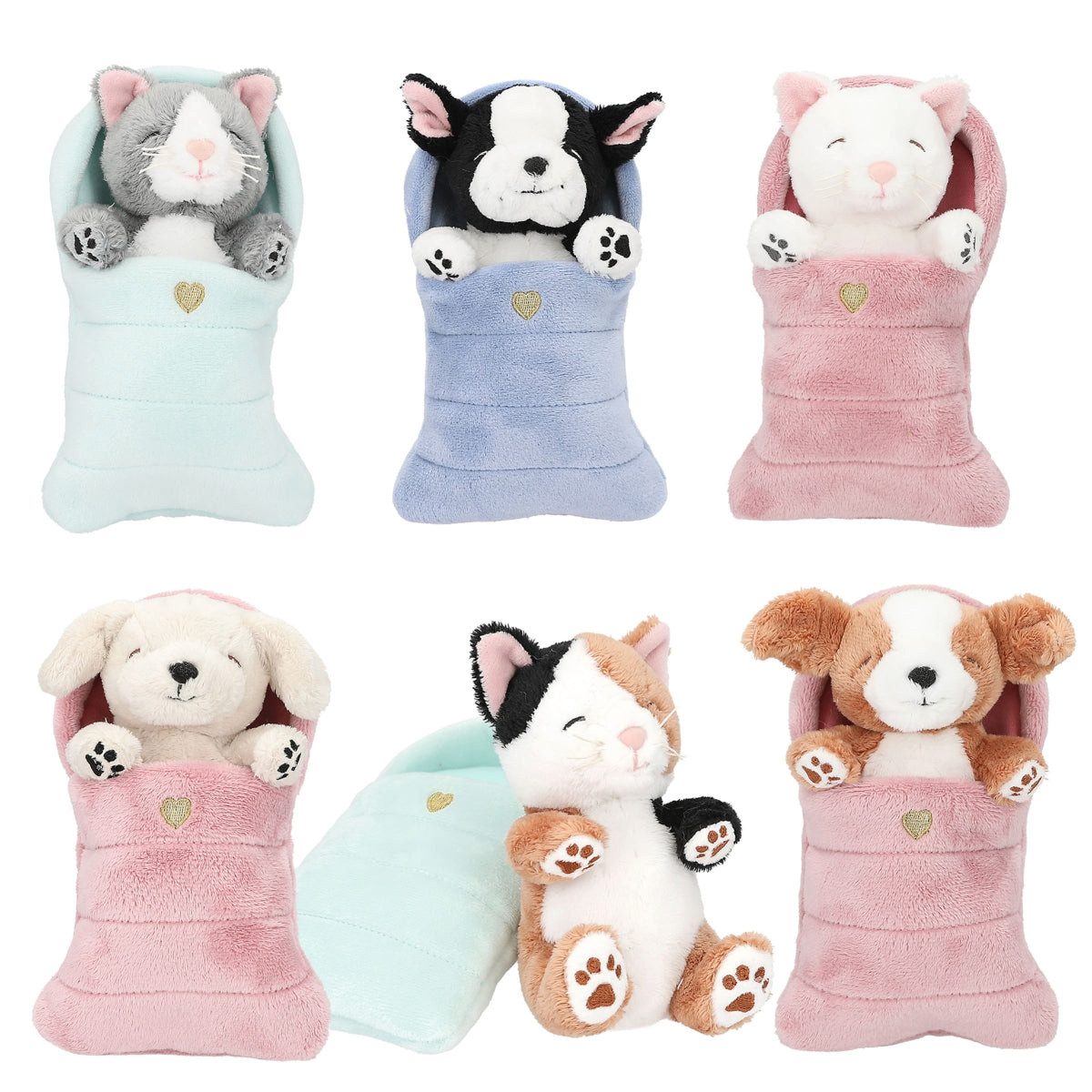 Depesche Spiel TOPModel Sleeping Animal Plüschtier - 1 aus 9 zufällig